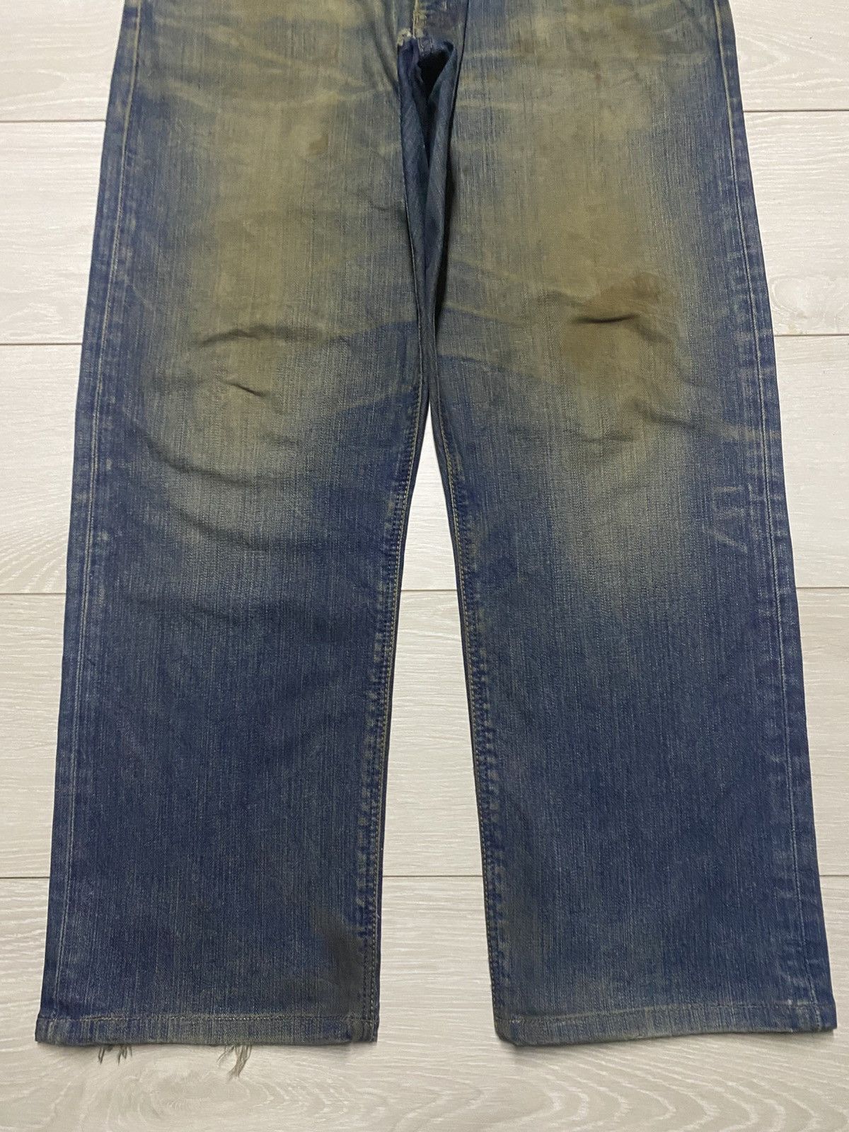 Japanese Brand Vintage Japanese Brand Edwin 503 Mud Wash Distressed Jeans Size US 34 / EU 50 - 5 Thumbnail