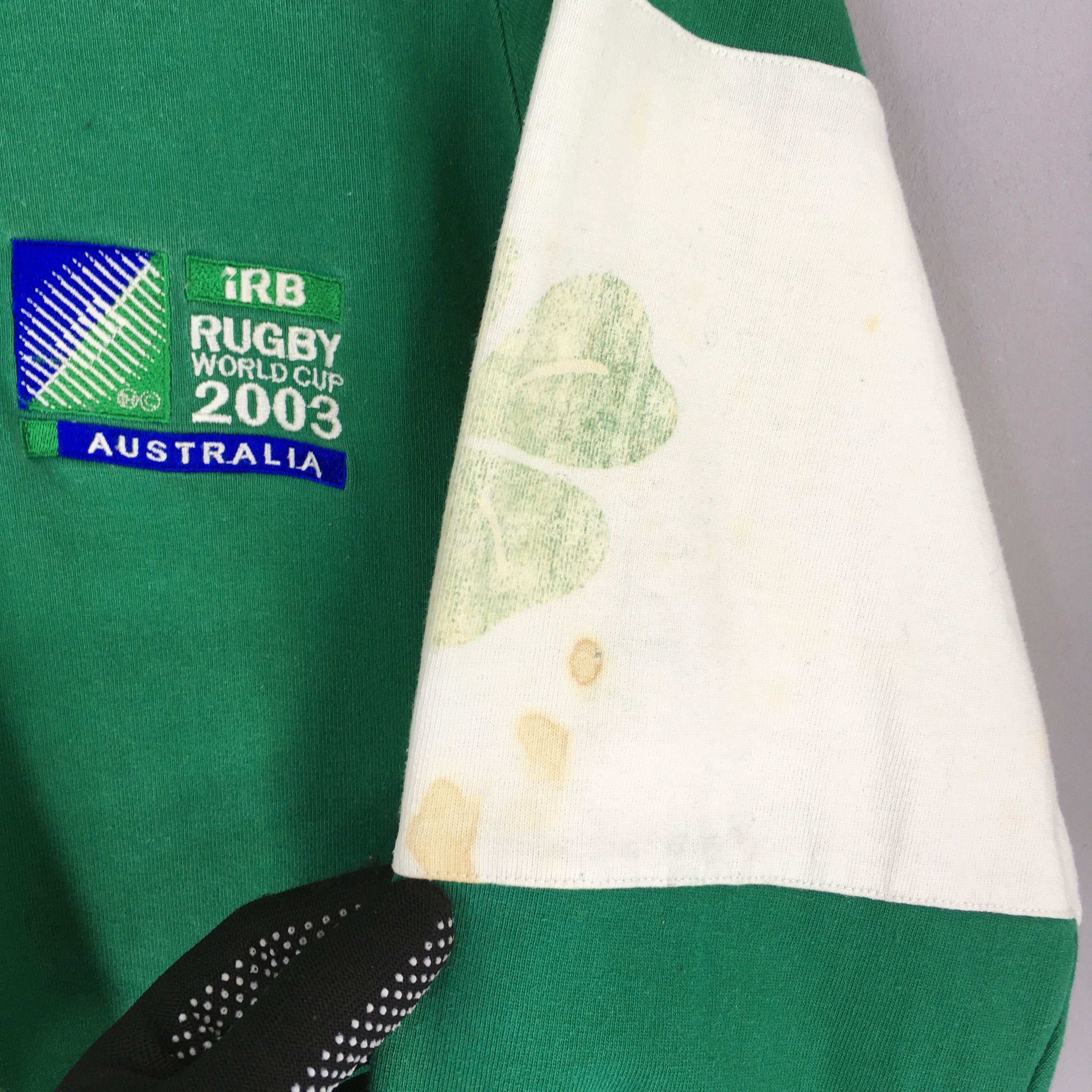 Vintage Vintage IRB Ireland Rugby World Cup Polo Shirt Medium Size US M / EU 48-50 / 2 - 5 Thumbnail