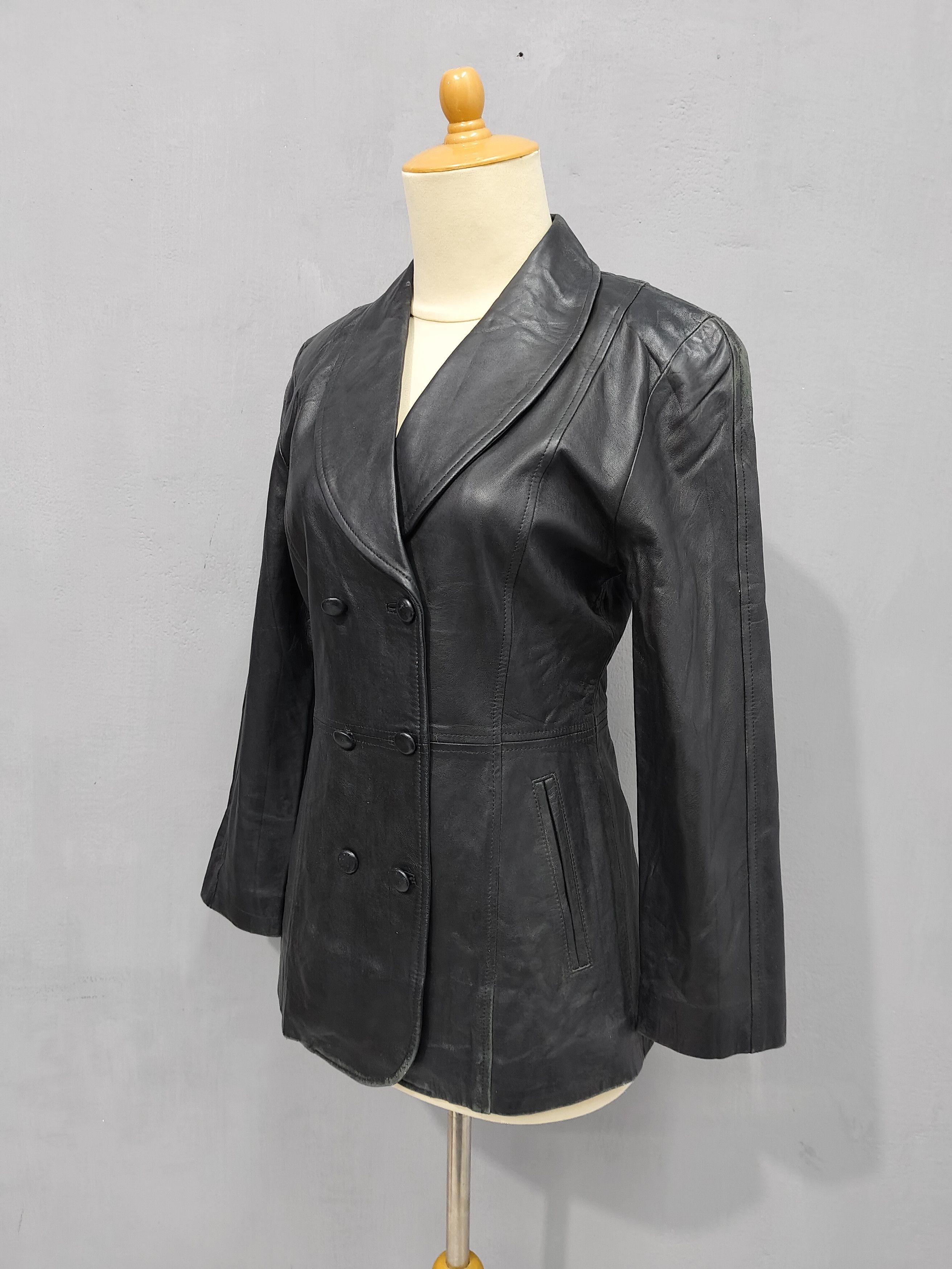Seditionaries 90s Vipretty Boutique- Minimalist Tailored Sheepskin Leather Size M / US 6-8 / IT 42-44 - 2 Thumbnail