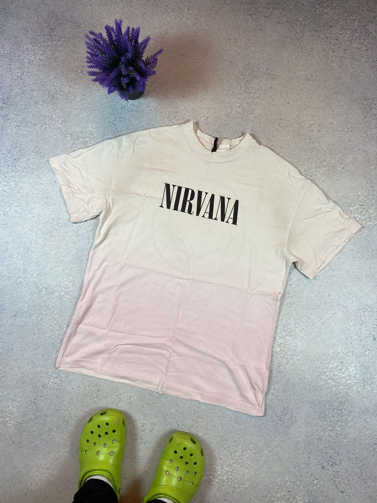 Band Tees Nirvana Men’s White T-shirt With Big Logo Size Medium Size US M / EU 48-50 / 2 - 1 Thumbnail
