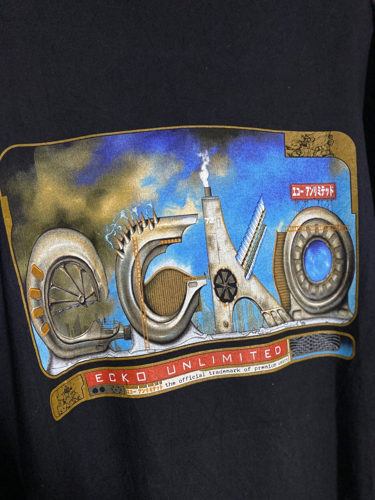 Ecko Unltd. × Vintage Rare Vintage 90s Ecko The Mechanic Tshirt Size US XL / EU 56 / 4 - 2 Thumbnail