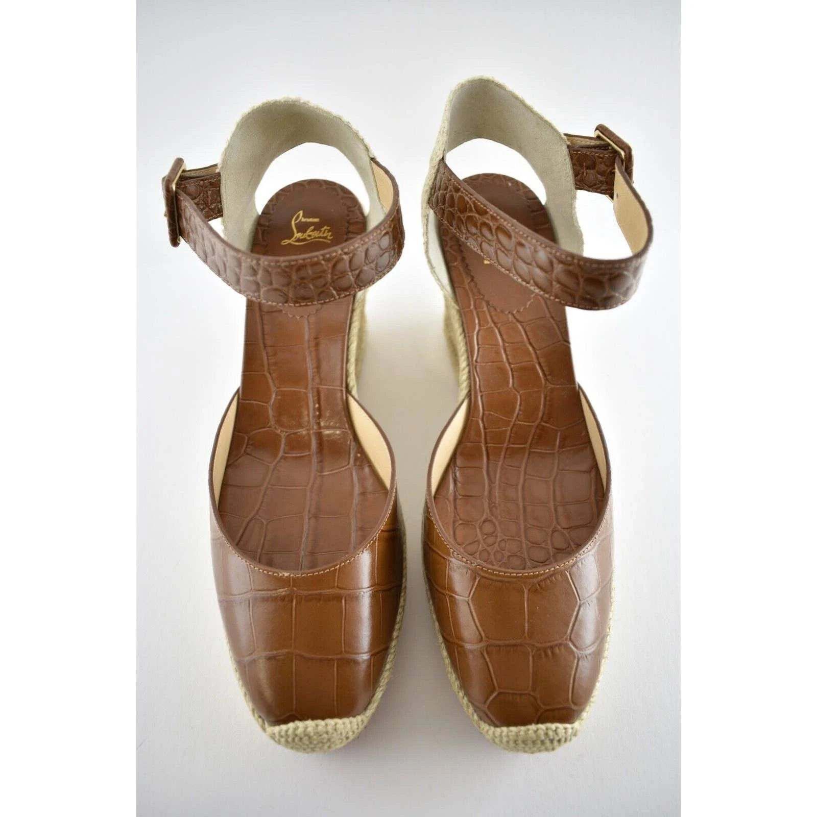 Christian Louboutin Christian Louboutin Amelina 90 Biscotto Brown Platform Size US 9 / IT 39 - 7 Thumbnail