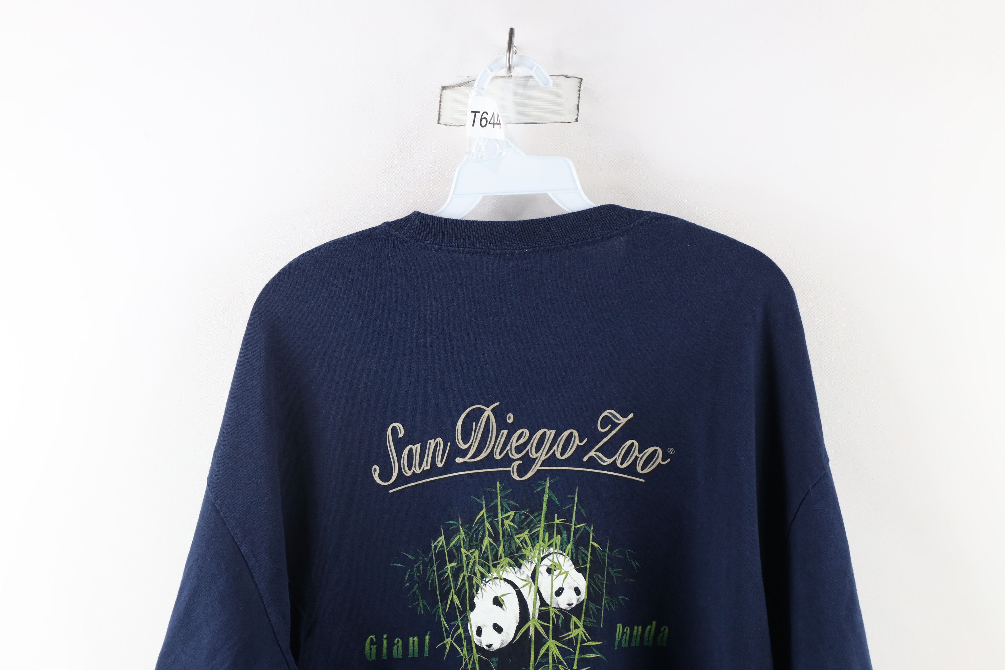 Vintage Vintage 90s Streetwear Zoo Panda Bear Long Sleeve T-Shirt Size US XL / EU 56 / 4 - 10 Thumbnail
