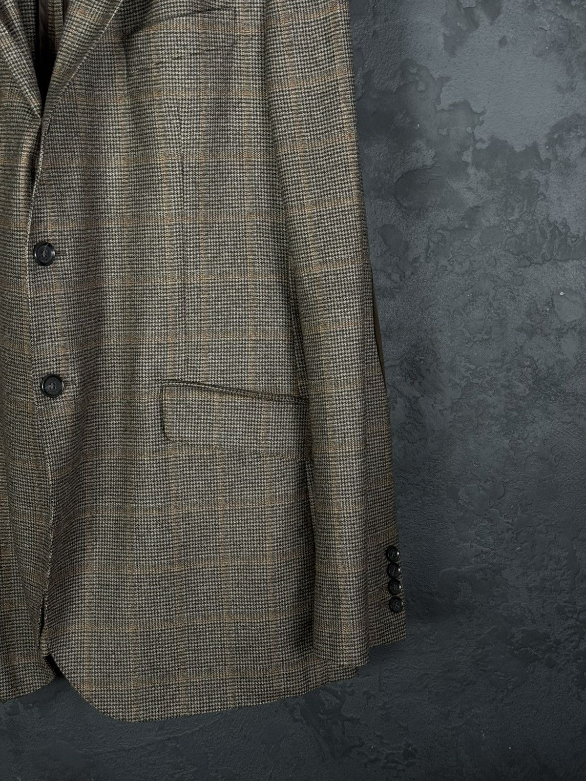 Hackett Men's Hackett London Loro Piana Wool Check Blazer Jacket Size US XL / EU 56 / 4 - 5 Thumbnail