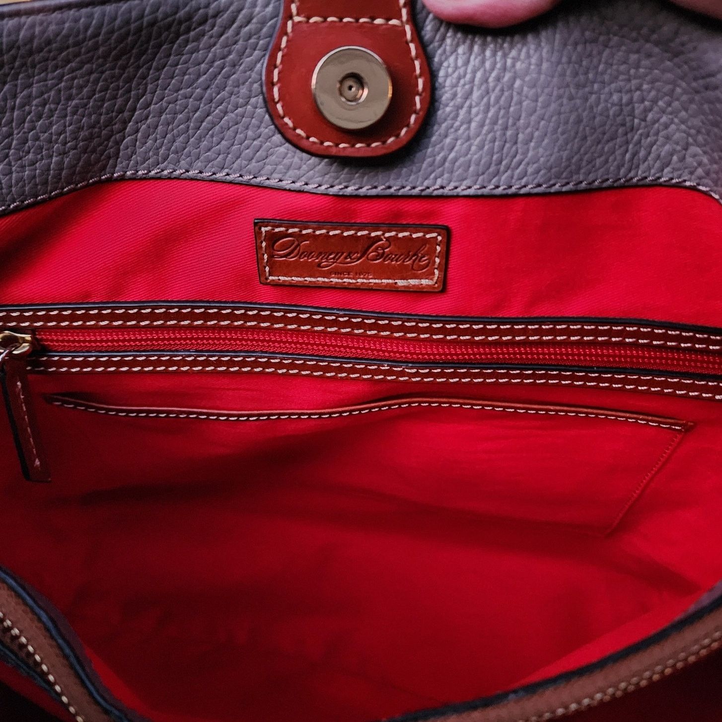 Dooney & Bourke Dooney & Bourke Chelsea Pebble Grain Leather Shopper Tote Size ONE SIZE - 7 Thumbnail