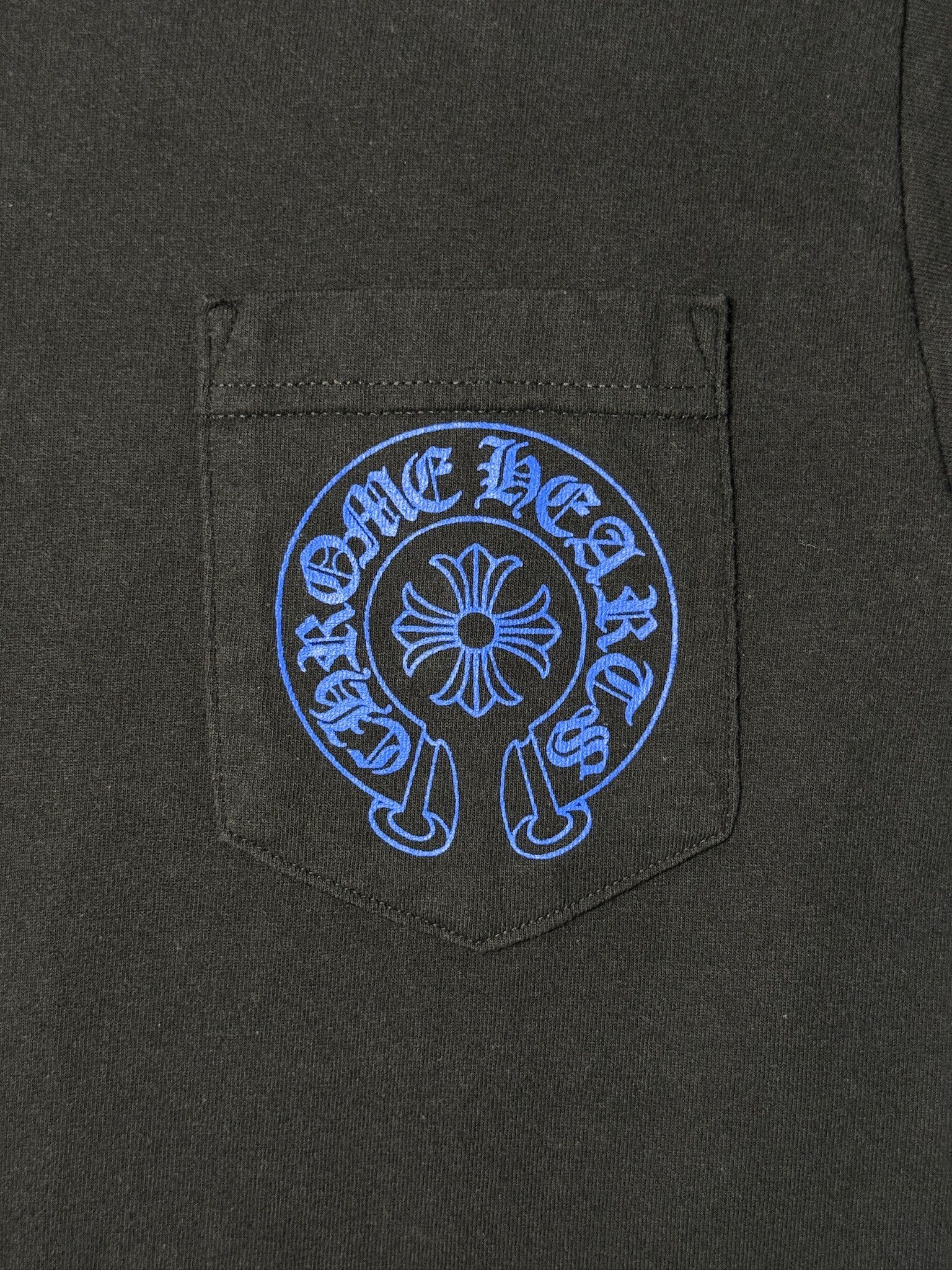 Chrome Hearts Chrome Hearts Vintage Blue Cross Pocket Tee Size US S / EU 44-46 / 1 - 3 Thumbnail