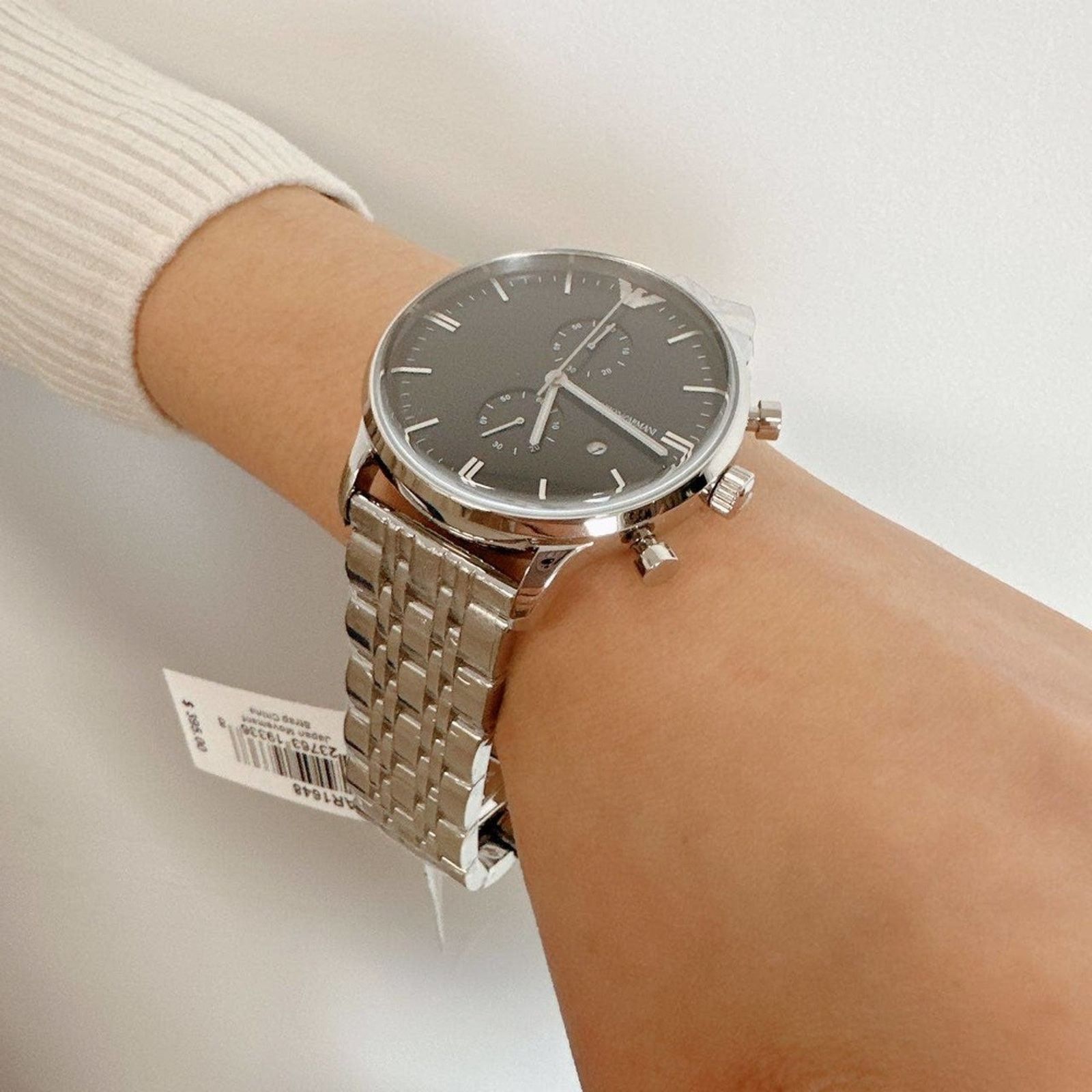 Emporio Armani Emporio Armani AR1648 Men's Two-Hand Stainless Steel Watch Size ONE SIZE - 3 Thumbnail