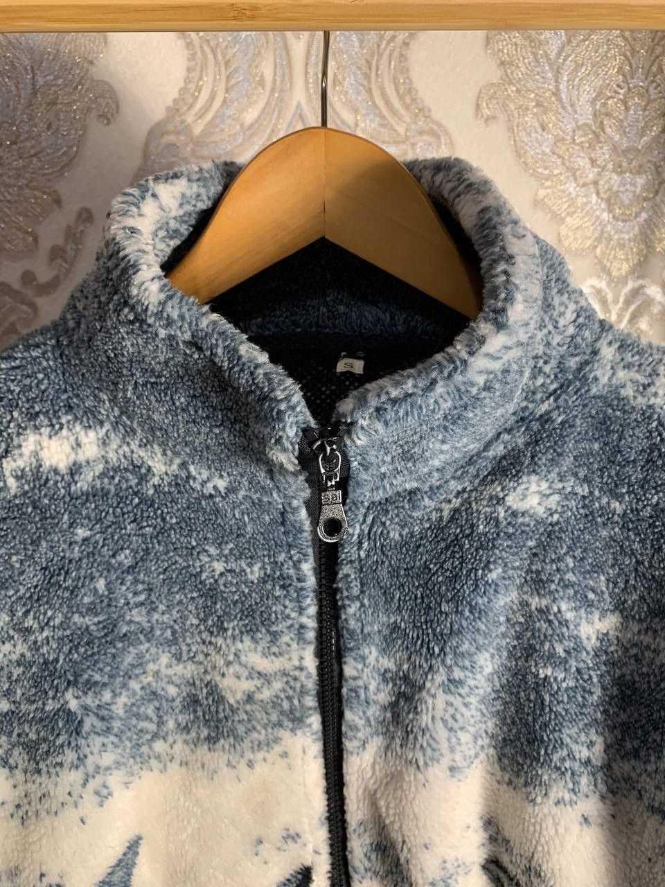 Vintage VERY RARE ANIMAL DELPHINE FLEECE LIGHT ZIP JACKET Y2K 90s Size US S / EU 44-46 / 1 - 6 Thumbnail