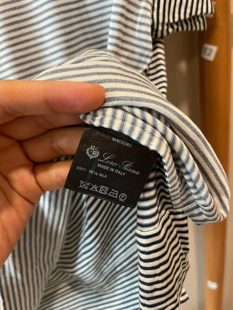 Loro Piana LORO PIANA Striped T-shirt Size XS / US 0-2 / IT 36-38 - 3 Thumbnail
