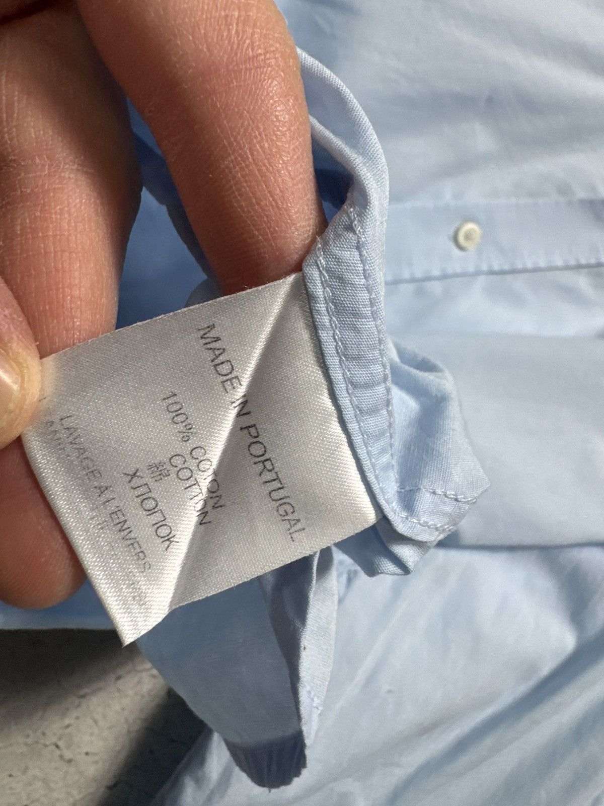 Givenchy Givenchy Luxury Button Up Shirt Blue Size US S / EU 44-46 / 1 - 6 Thumbnail