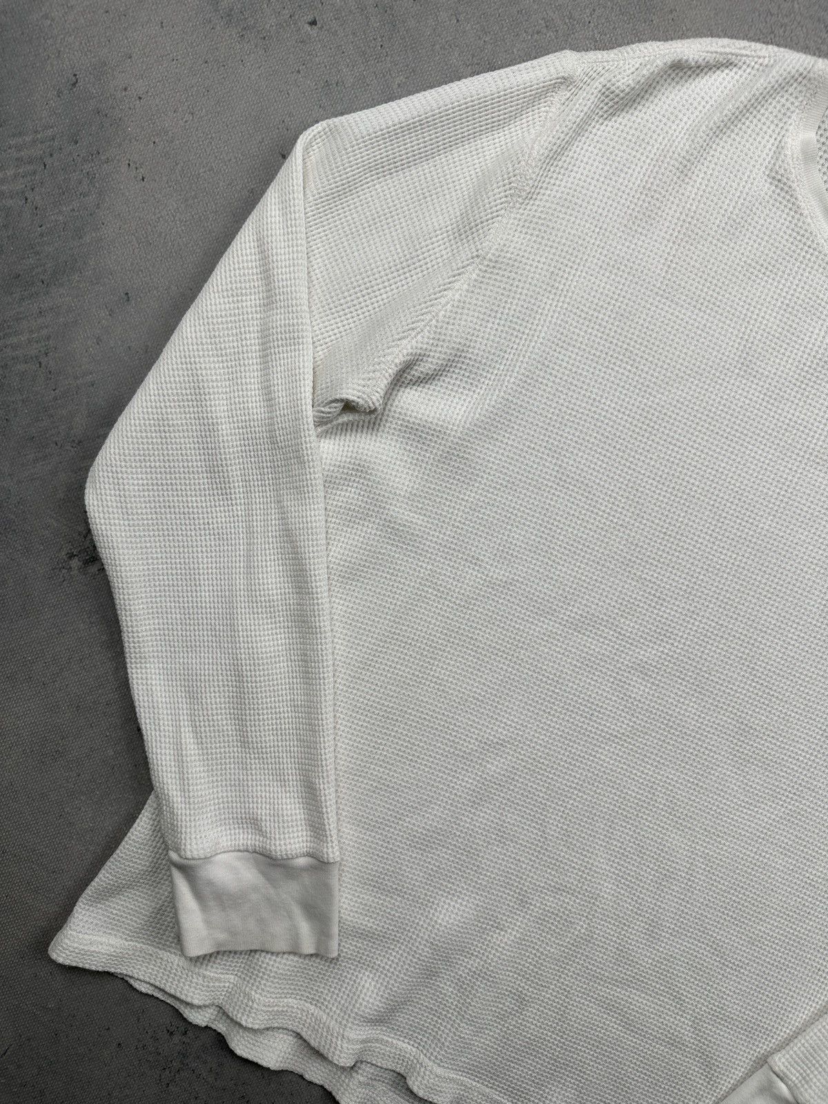 Polo Ralph Lauren Vintage Polo Ralph Lauren Waffle Knit Thermal Long Sleeve Size US XL / EU 56 / 4 - 2 Thumbnail