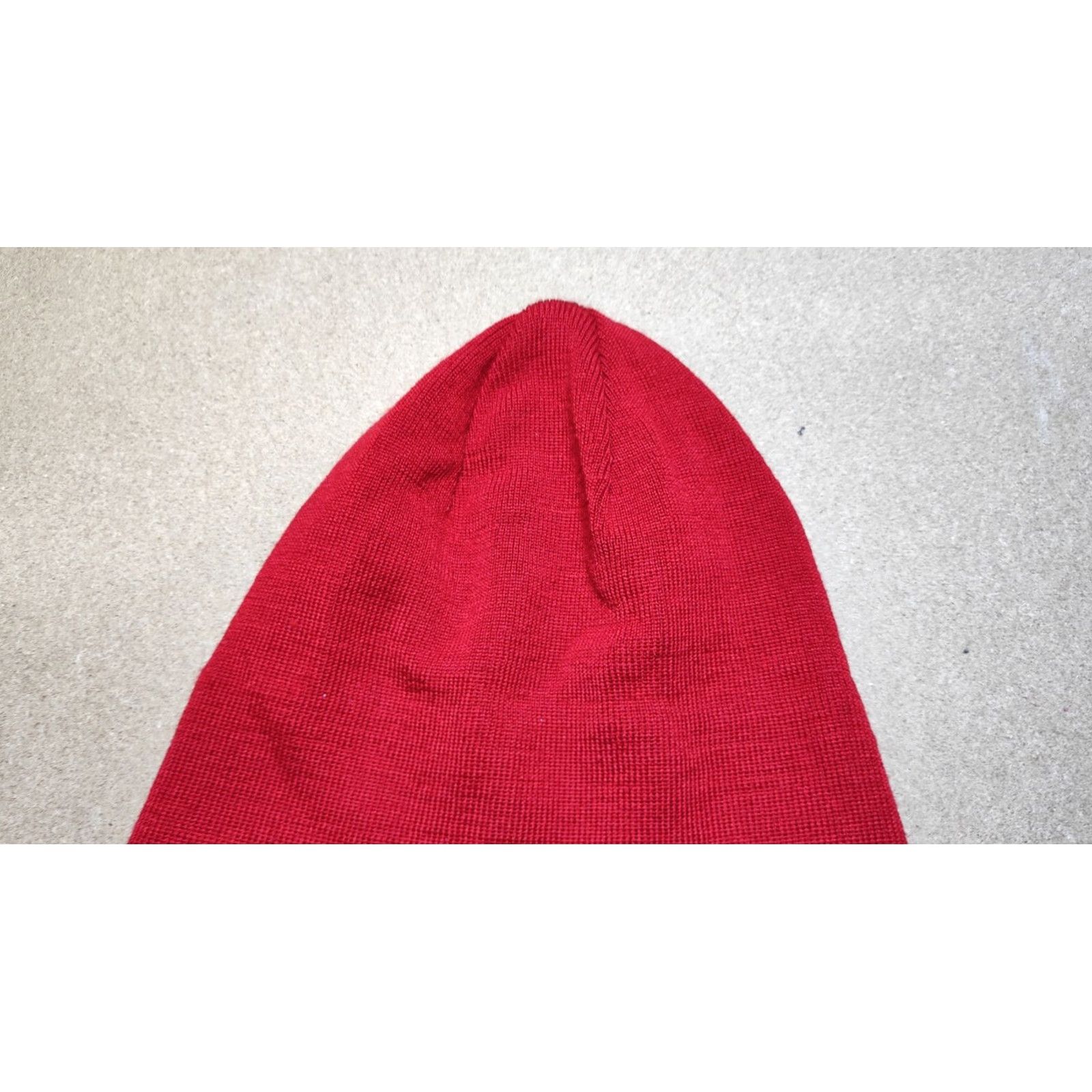 Vintage JANUS 100% Wool Red Beanie Hat One Size 55 - 57 Winter Lined Thermal Outdoor Unisex Adults Mens Womens Size ONE SIZE - 3 Thumbnail