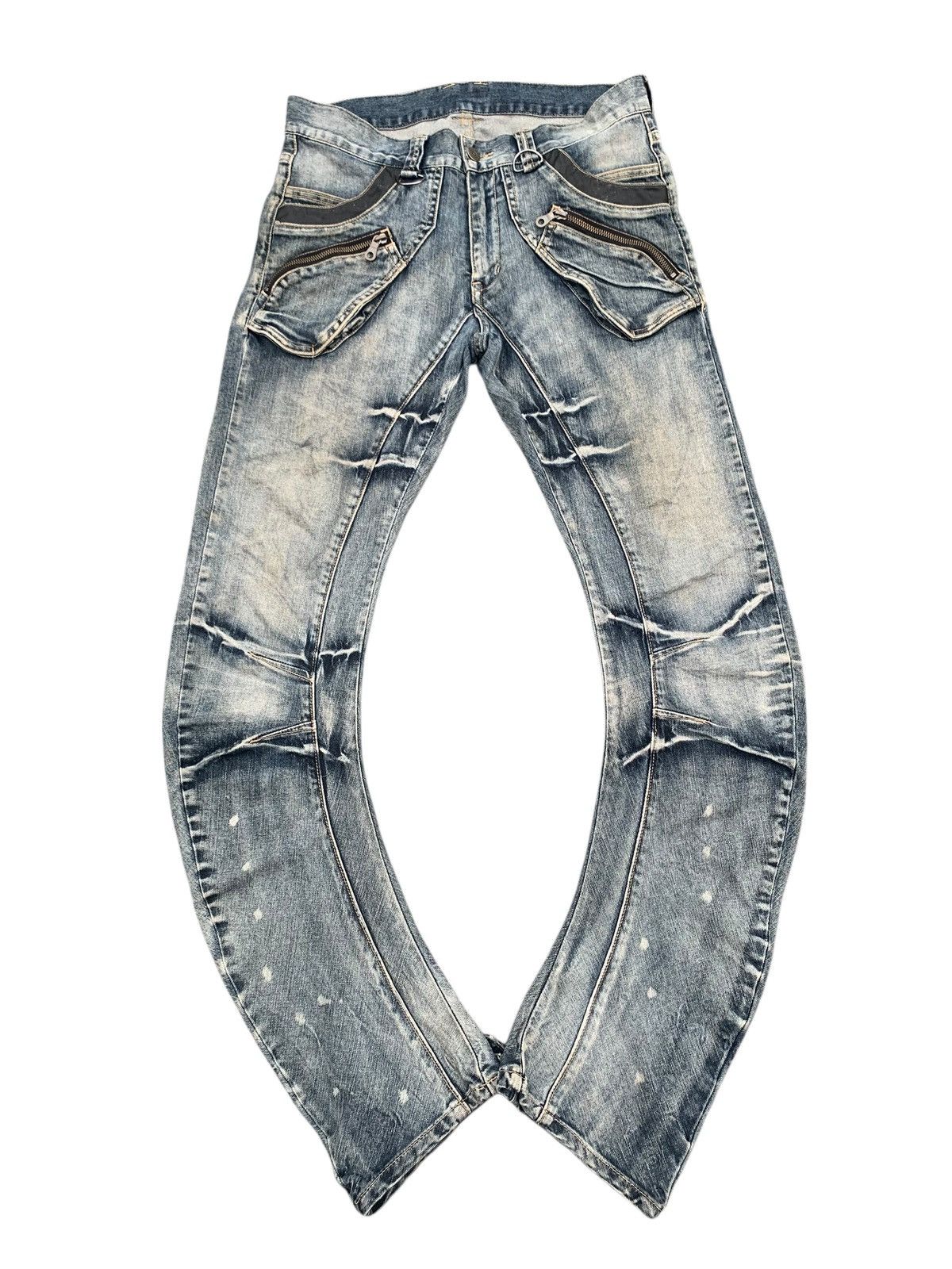 PPFM RARE💥PPFM BANANA CURVE CUT JAPANESE PUNK RUSTY DENIM Size US 32 / EU 48 - 1 Thumbnail