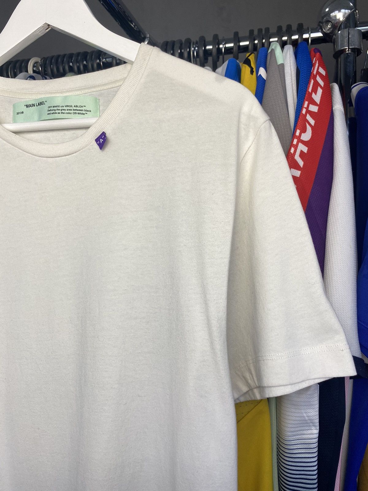 Off-White Off White Medium Spell Out White Tee Virgil Abloh Size US M / EU 48-50 / 2 - 4 Thumbnail