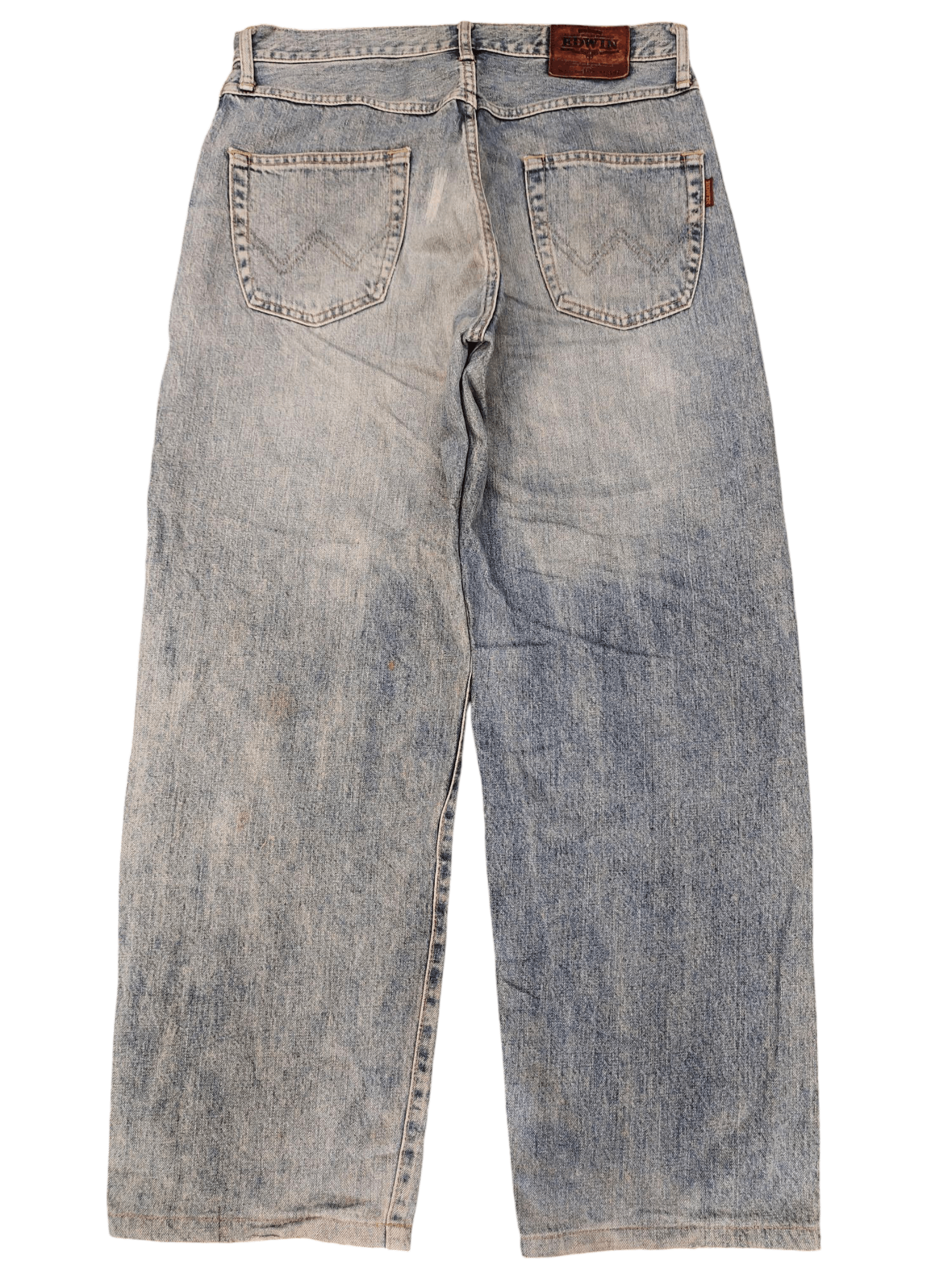 Kapital Baggy Jeans Edwin Japan Distress Faded Denim Wide Leg Jnco Size US 31 - 8 Thumbnail
