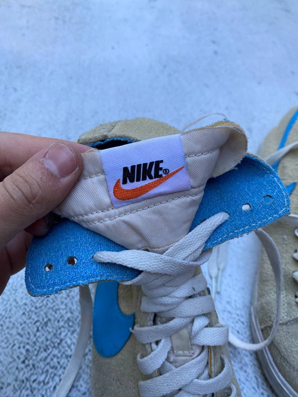 Nike Nike Vintage Faded Beige Distressed Sneakers Size US 7 / IT 37 - 15 Thumbnail