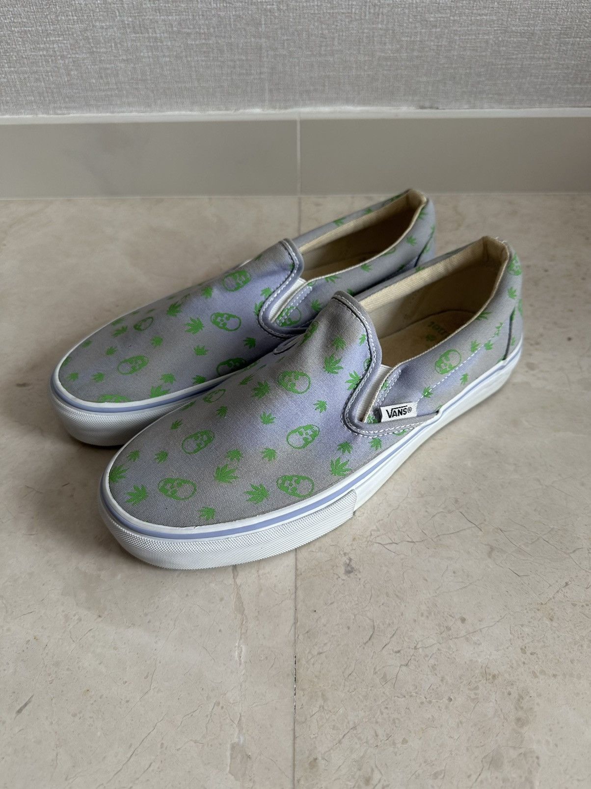 Vans Lucien Pellat-Finet Skull Marijuana Slip on Size US 9 / EU 42 - 3 Thumbnail