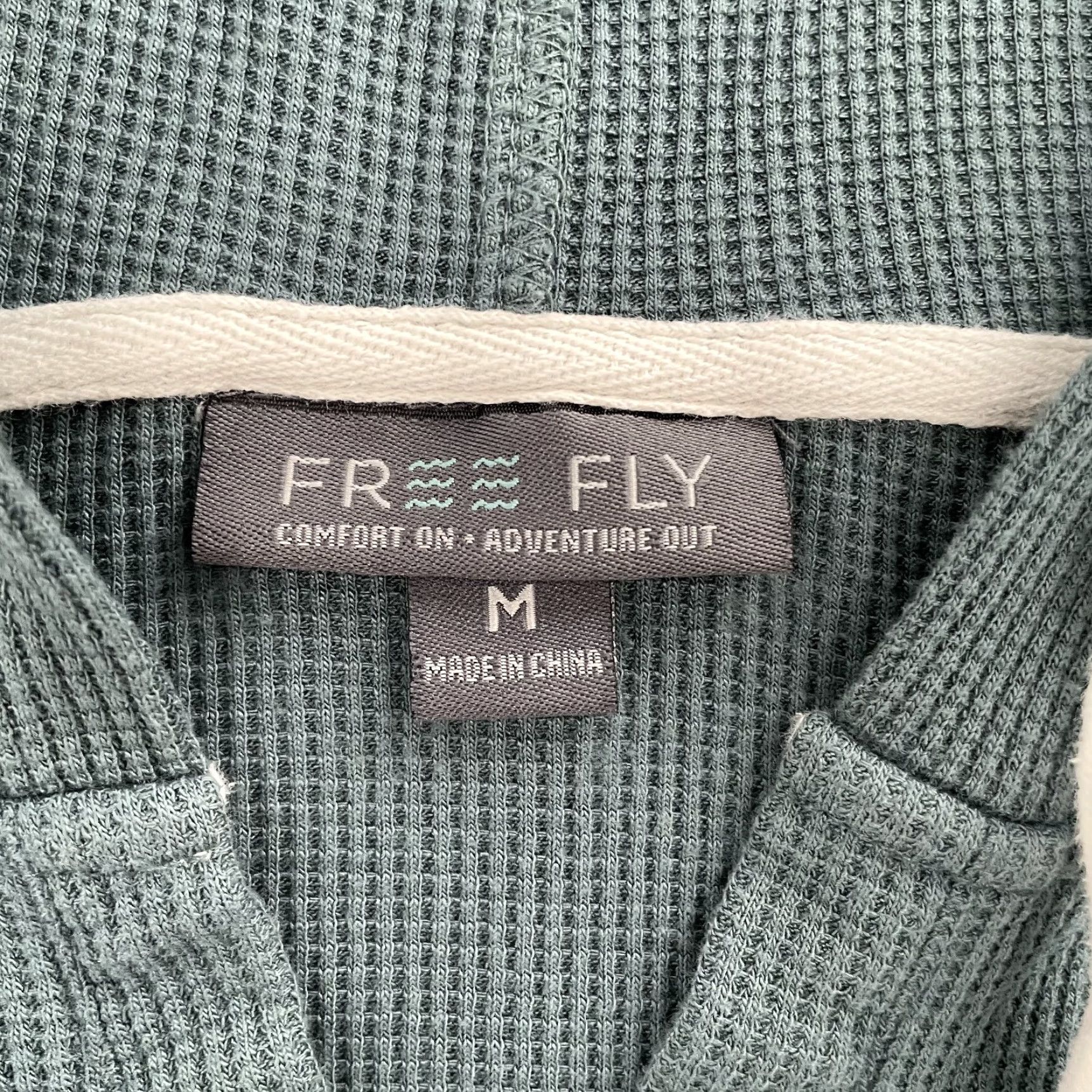 Vintage Free Fly Hoodie Mens Pullover Sweatshirt Green Medium Size US M / EU 48-50 / 2 - 5 Thumbnail