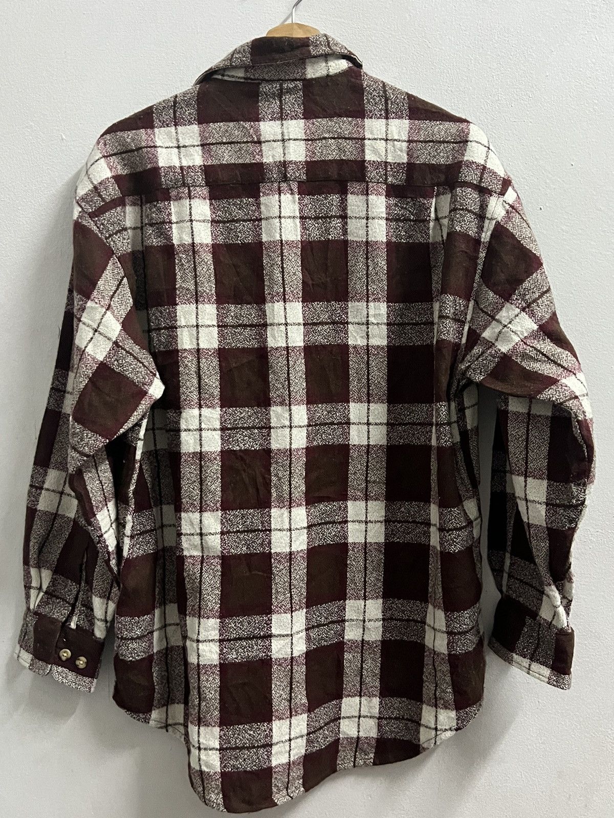 Rover mini flannel button up brown check