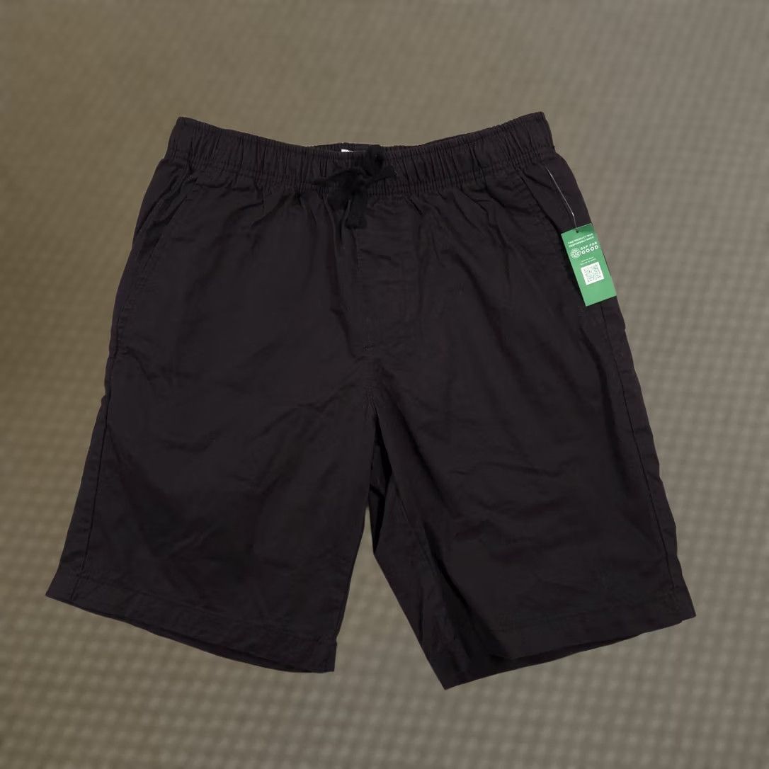 Gap Gap Mens XS Black 9 Inch Easy Short Elastic Waist Drawstring Pockets Chino Relaxed Casual Shirt Size US 27 - 1 Thumbnail