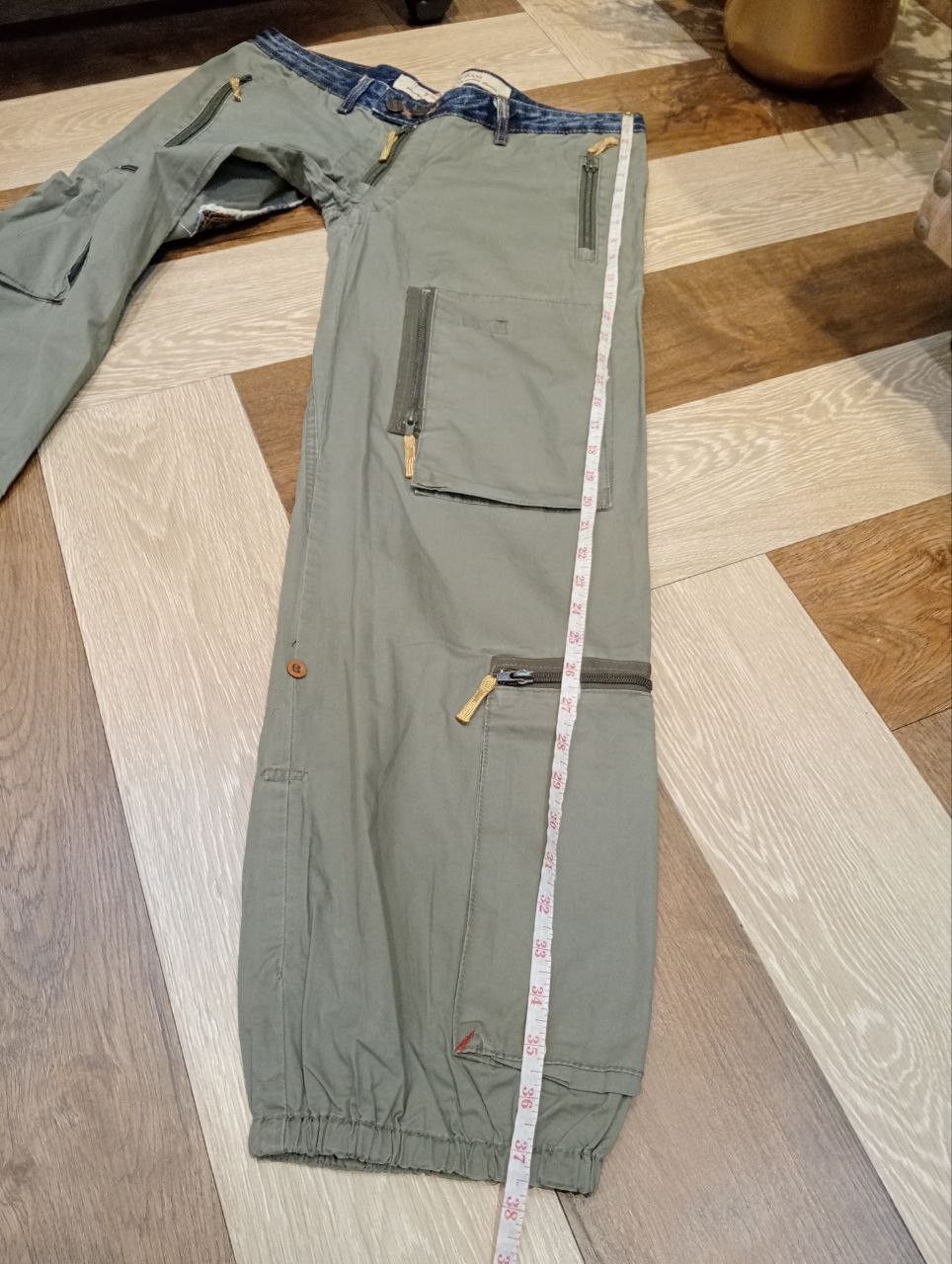 Japanese Brand ROMP LOW RISE MULTIPOCKET PARACHUTE PANTS Size 35" - 13 Thumbnail