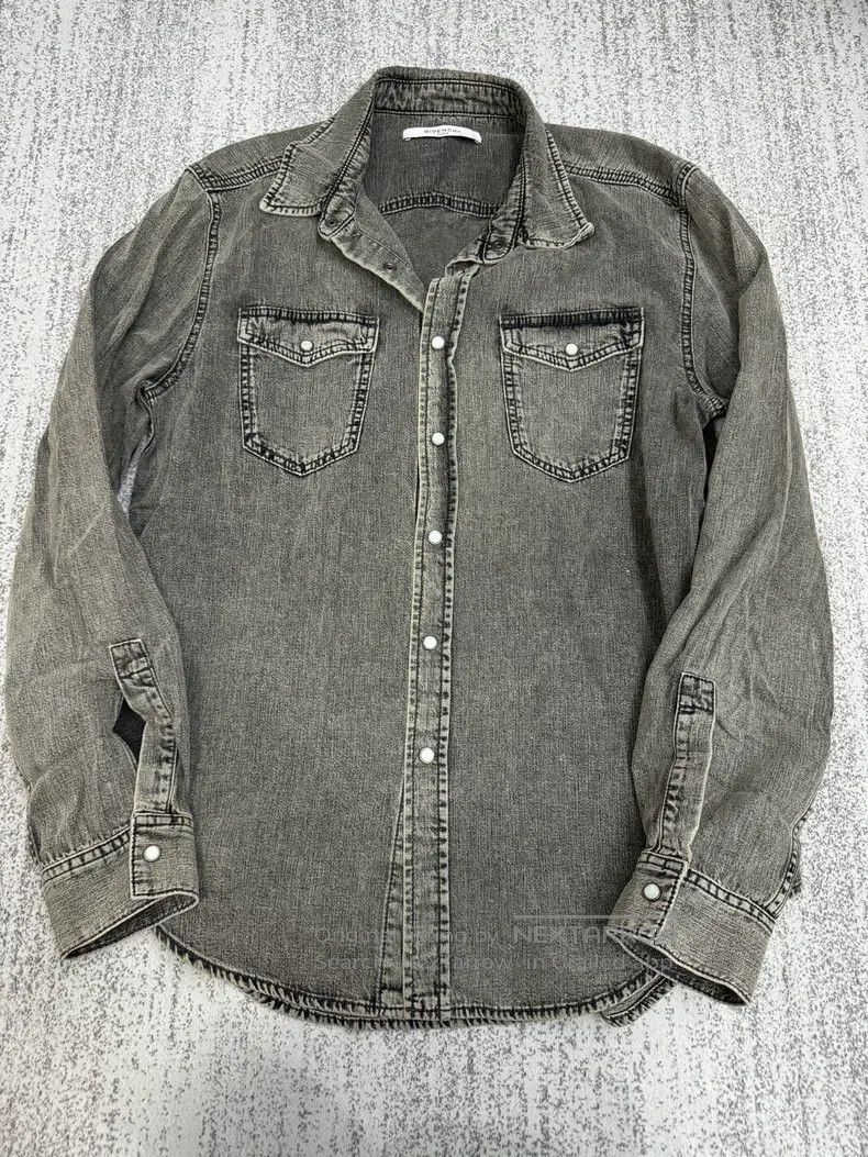 Givenchy Distressed gray shirt jacket