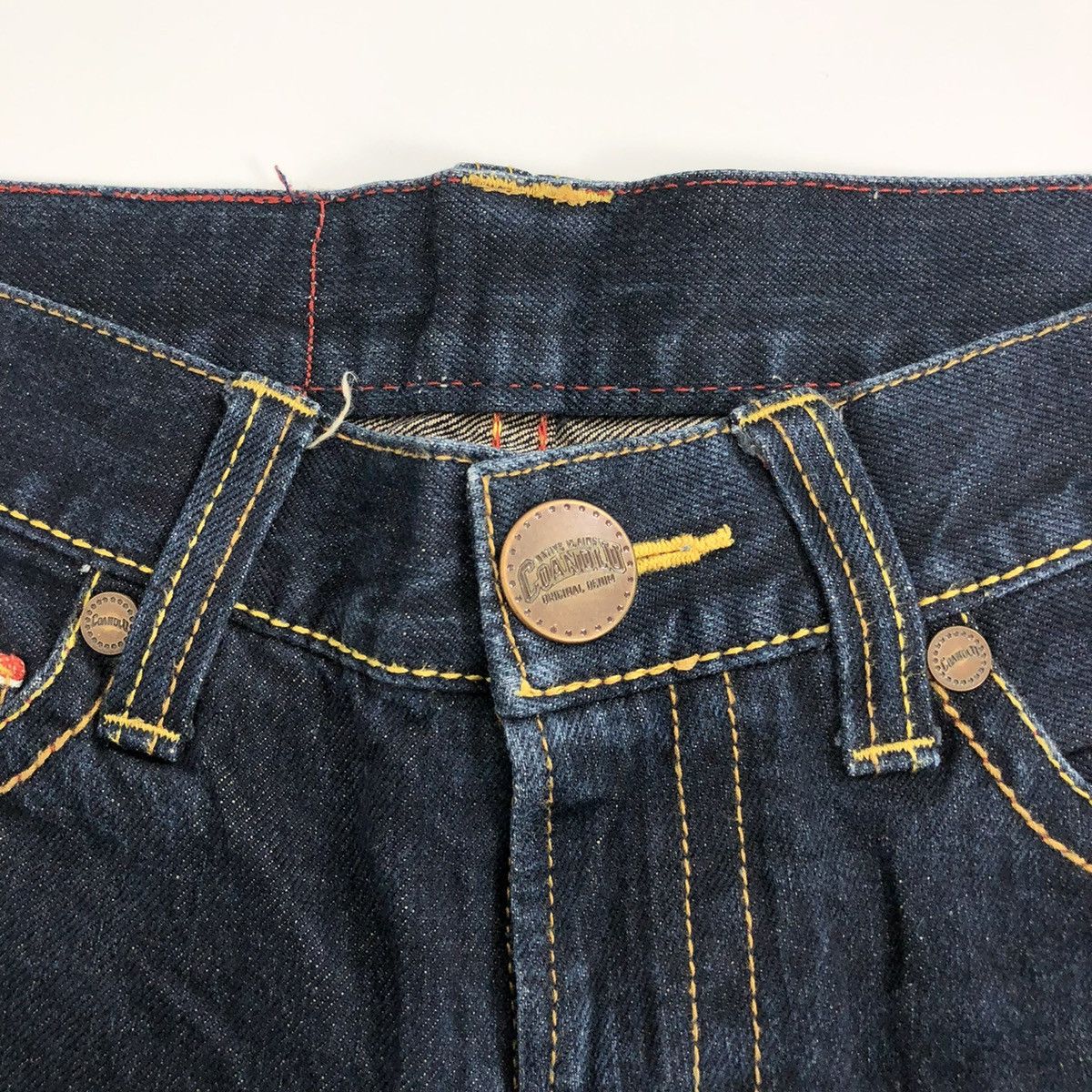 Hysteric Glamour Vintage CoandLu Japan Evisu Style Printed Selvedge Jeans Y2K Size US 27 - 6 Thumbnail