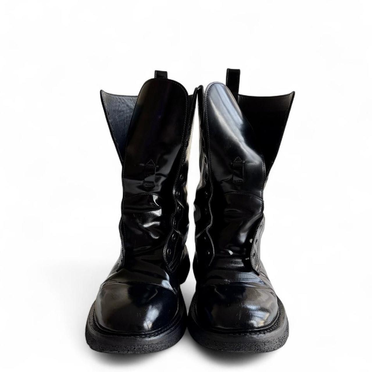 From The First From The First Black Leather Lorenzo Navigate Boots 42 Size US 9 / EU 42 - 3 Thumbnail