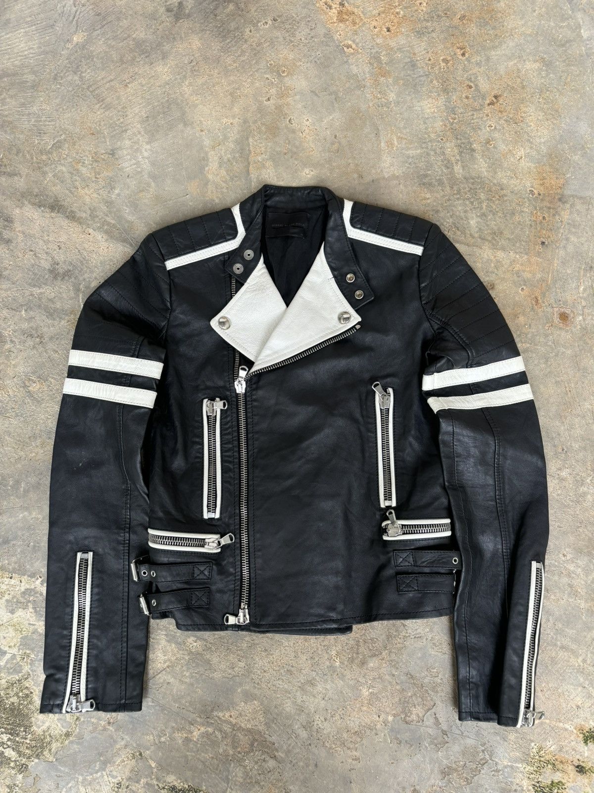 Diesel Black Gold Diesel Black Gold Multi Zipper Leather Jacket Size XS / US 0-2 / IT 36-38 - 1 Thumbnail