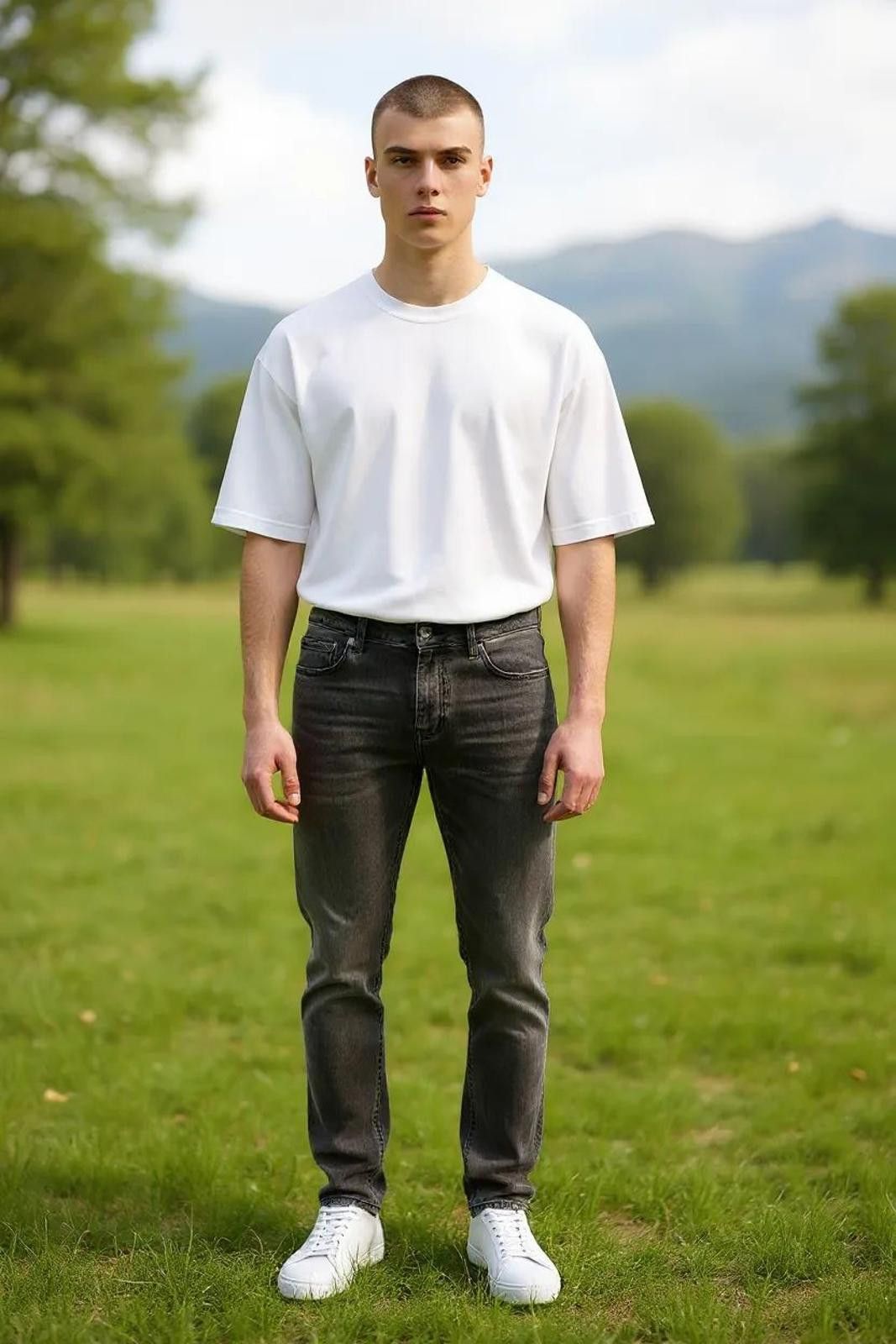 Designer Sweet SKTBS Men's Slim Fit Black Washed Jeans Size US 32 / EU 48 - 2 Thumbnail