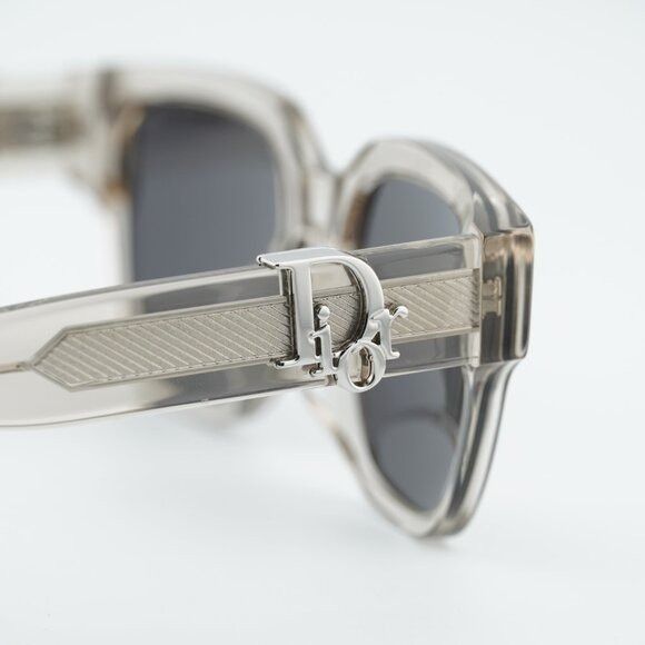 Dior Dior OBLIQUE S1F 78A0 Sunglasses Khaki Square Frame Size ONE SIZE - 11 Thumbnail