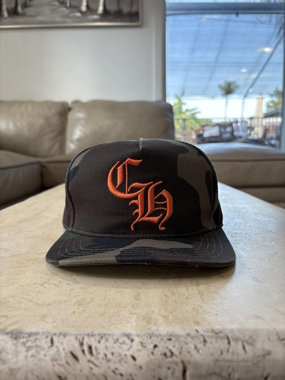 Chrome Hearts Chrome Hearts Camo CH Baseball Hat Size ONE SIZE - 1 Thumbnail