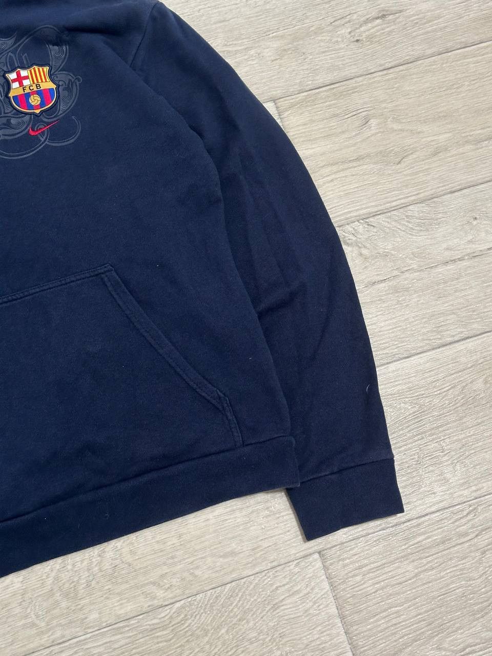 Nike Vintage Nike FC Barcelona Hoodie Navy Sweatshirt Blokecore L Size US L / EU 52-54 / 3 - 3 Thumbnail