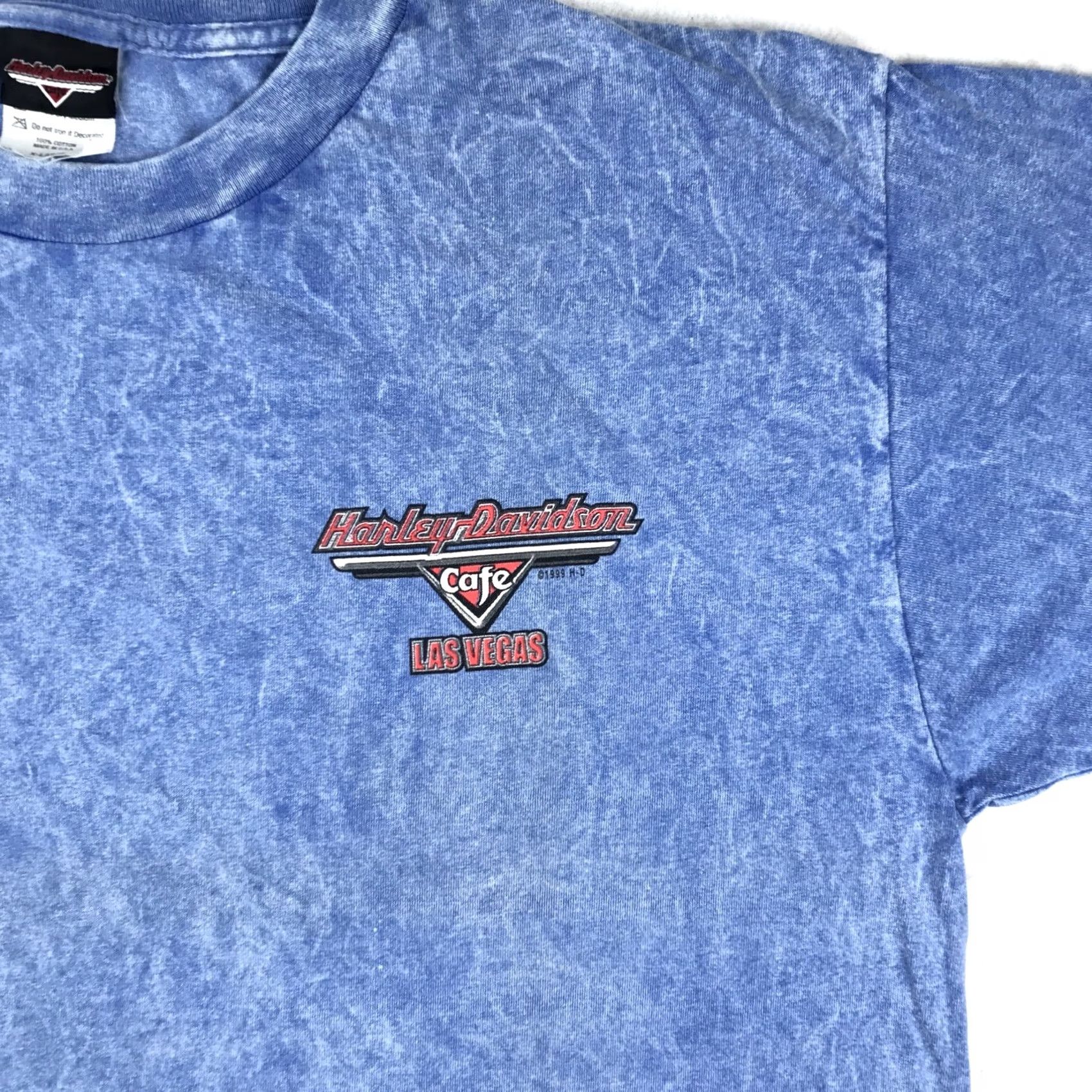 Harley Davidson VINTAGE HARLEY DAVIDSON T-Shirt XL 90s Motorcycle CAFE LAS VEGAS biker nevada Mens Size US XL / EU 56 / 4 - 4 Thumbnail