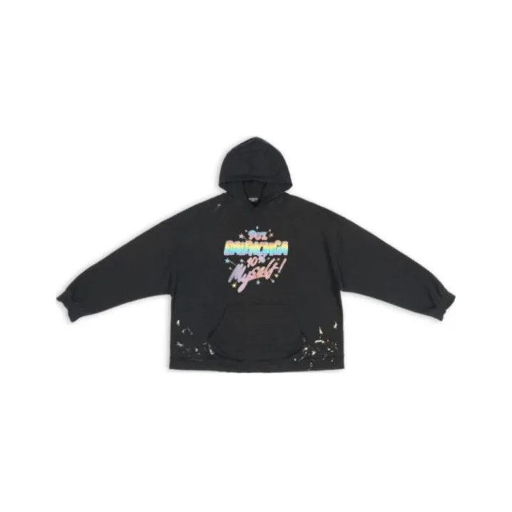 Balenciaga Balenciaga Colorful Logo Distressed Hoodie Size US L / EU 52-54 / 3 - 1 Thumbnail