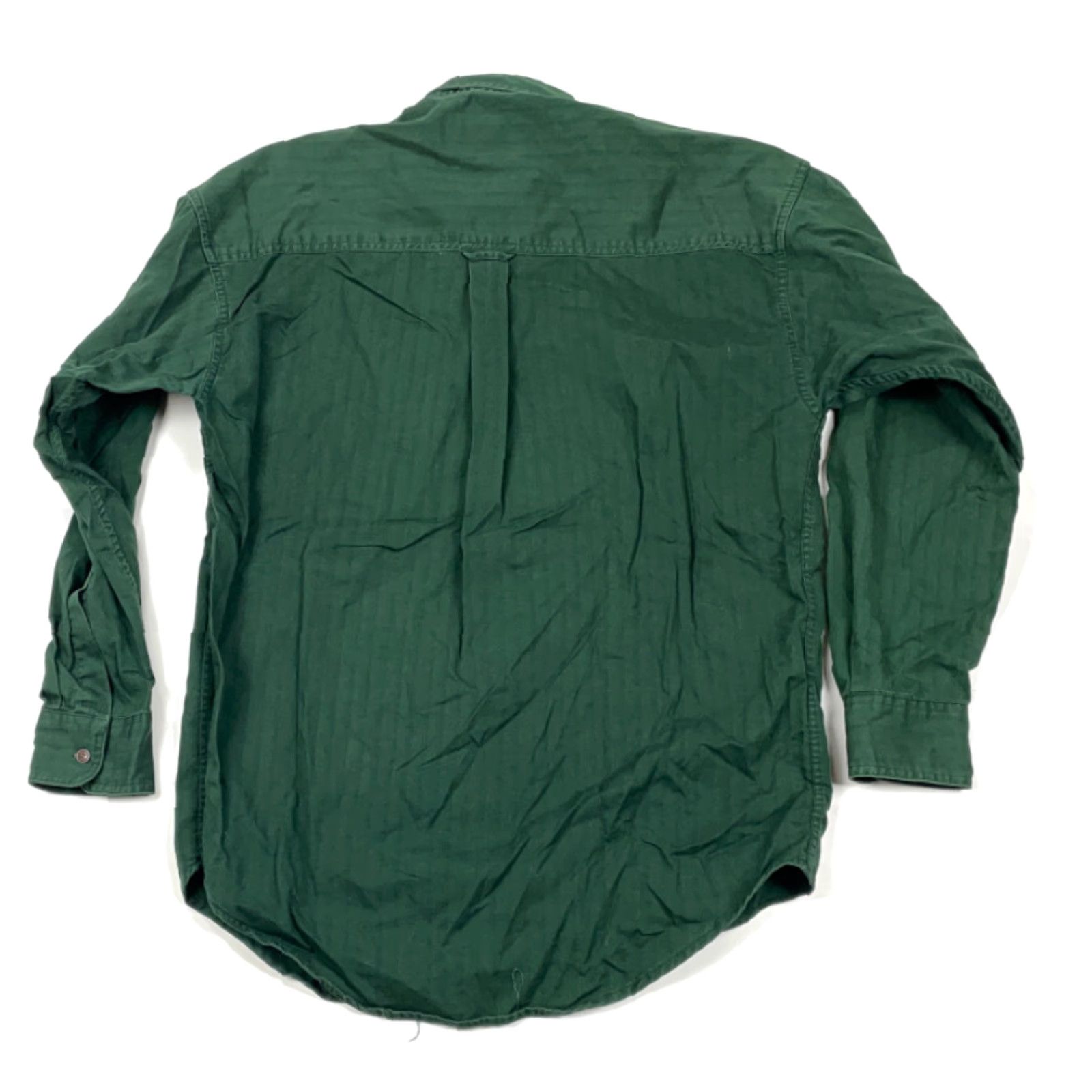 Chaps VTG Chaps Ralph Lauren Green Striped Button-Down Shirt Adult Medium Crest Embroidery 90s Mens Shirt Size US M / EU 48-50 / 2 - 2 Thumbnail