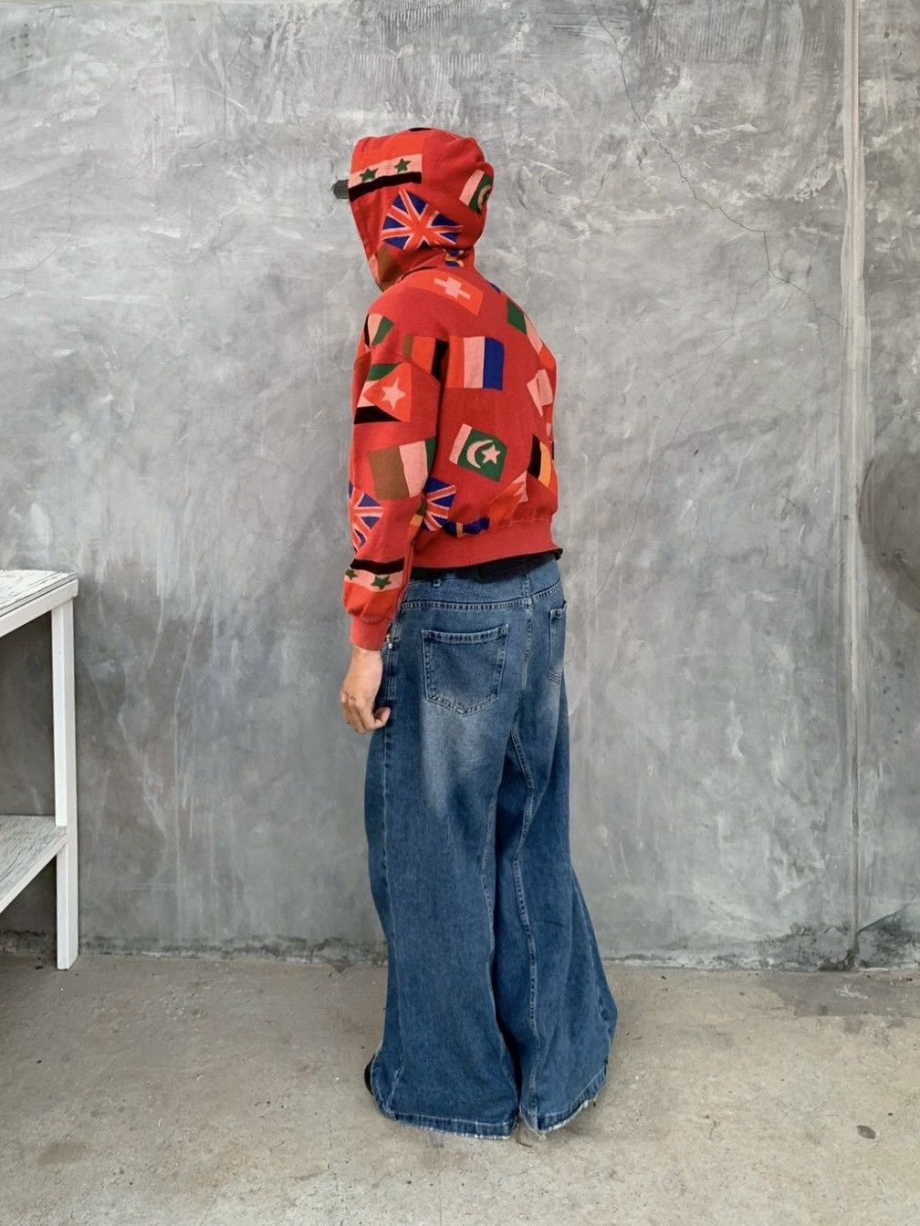 Issey Miyake Vintage 80/90s Issey Miyake World Flags Hoodie Size US M / EU 48-50 / 2 - 6 Thumbnail