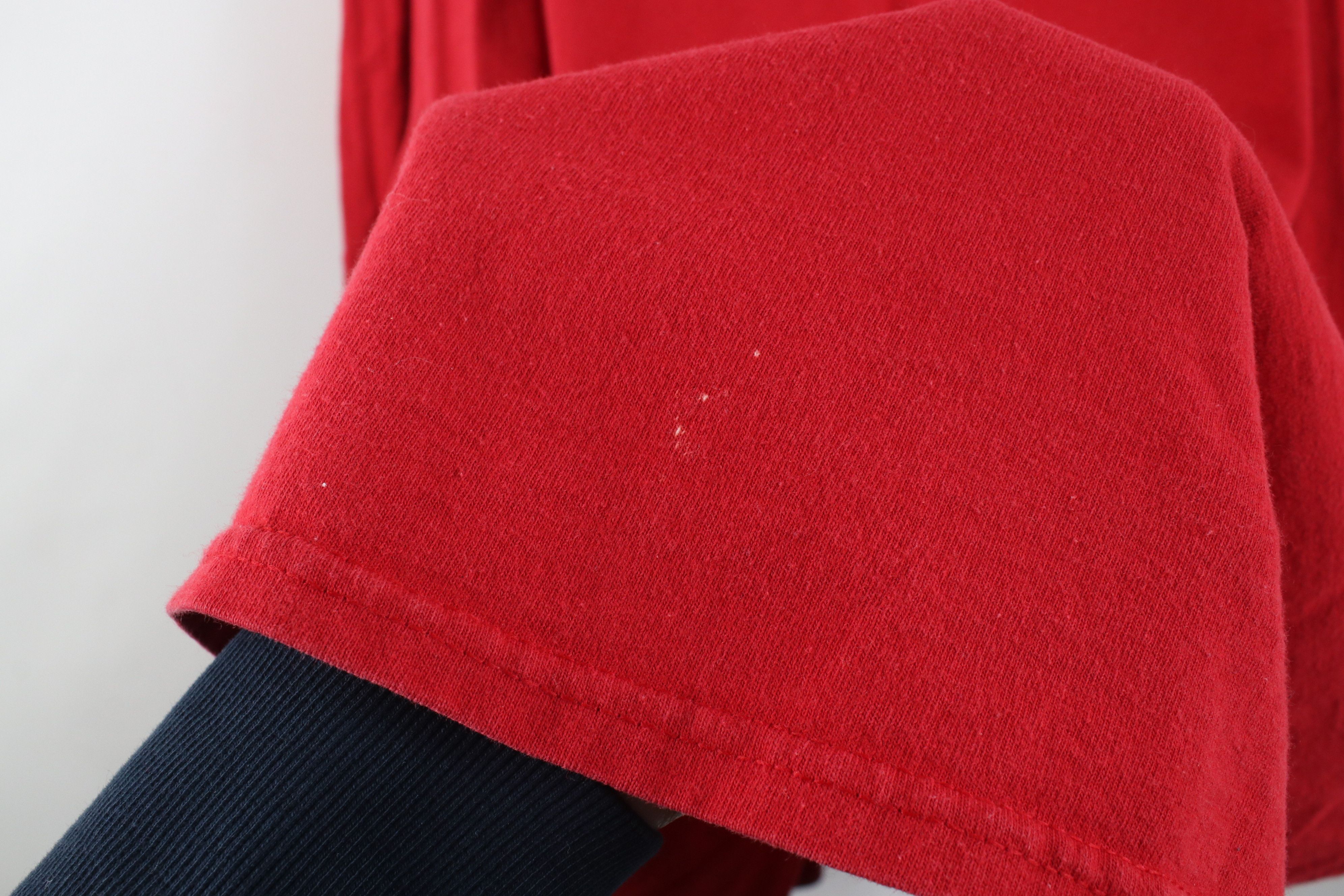 Nike Vintage Nike Spell Out Rubber Box Logo T-Shirt Red Cotton Size US XXL / EU 58 / 5 - 8 Thumbnail