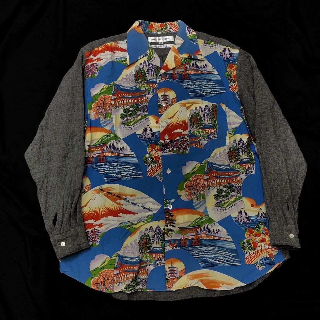 Comme des Garcons CDG 99aw Mount Fuji Felted Wool Shirt (M) Size US M / EU 48-50 / 2 - 1 Thumbnail