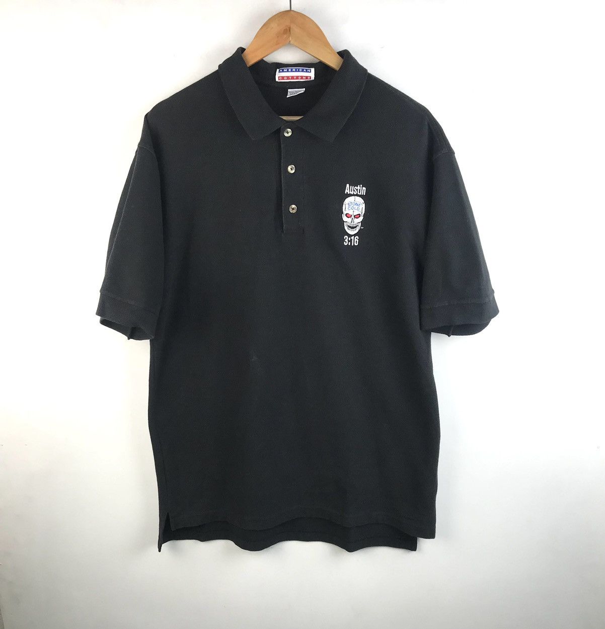 Vintage × WWE WWE Stone Cold vintage 90s Polo shirt skull super rare L Size US L / EU 52-54 / 3 - 1 Thumbnail