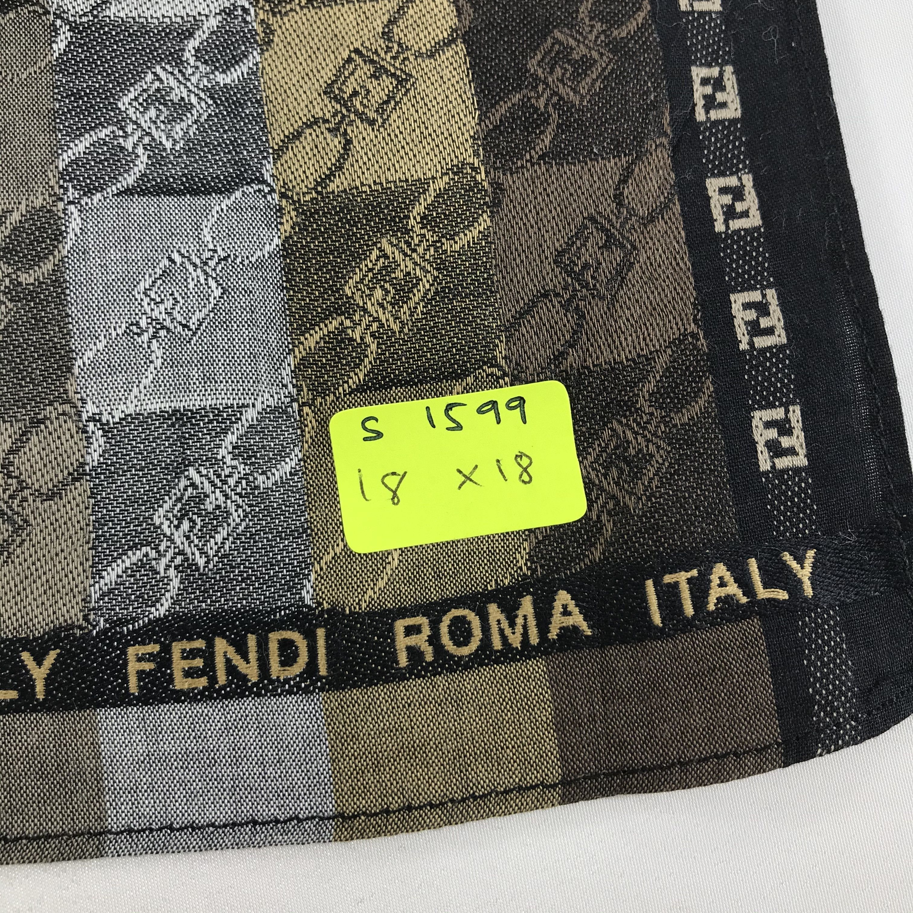 Vintage Vintage Fendi Bandana / Handkerchief / Neckerchief - S1599 Size ONE SIZE - 5 Thumbnail
