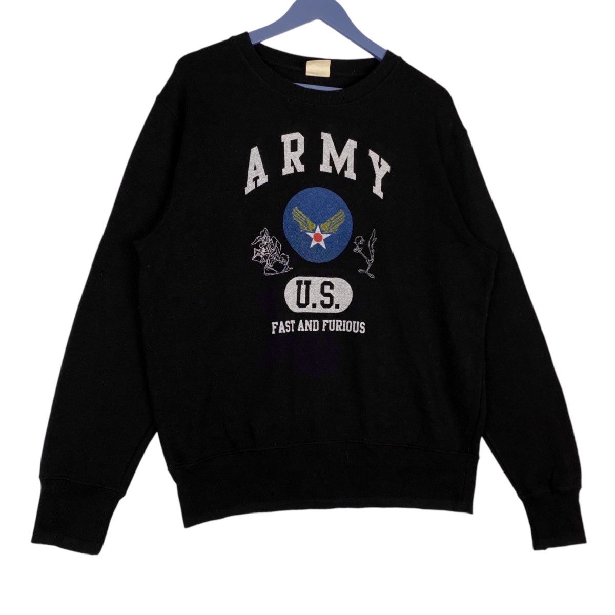 Vintage Vintage Army U.S Fast And Furious Crewneck Sweatshirt Size US L / EU 52-54 / 3 - 3 Thumbnail