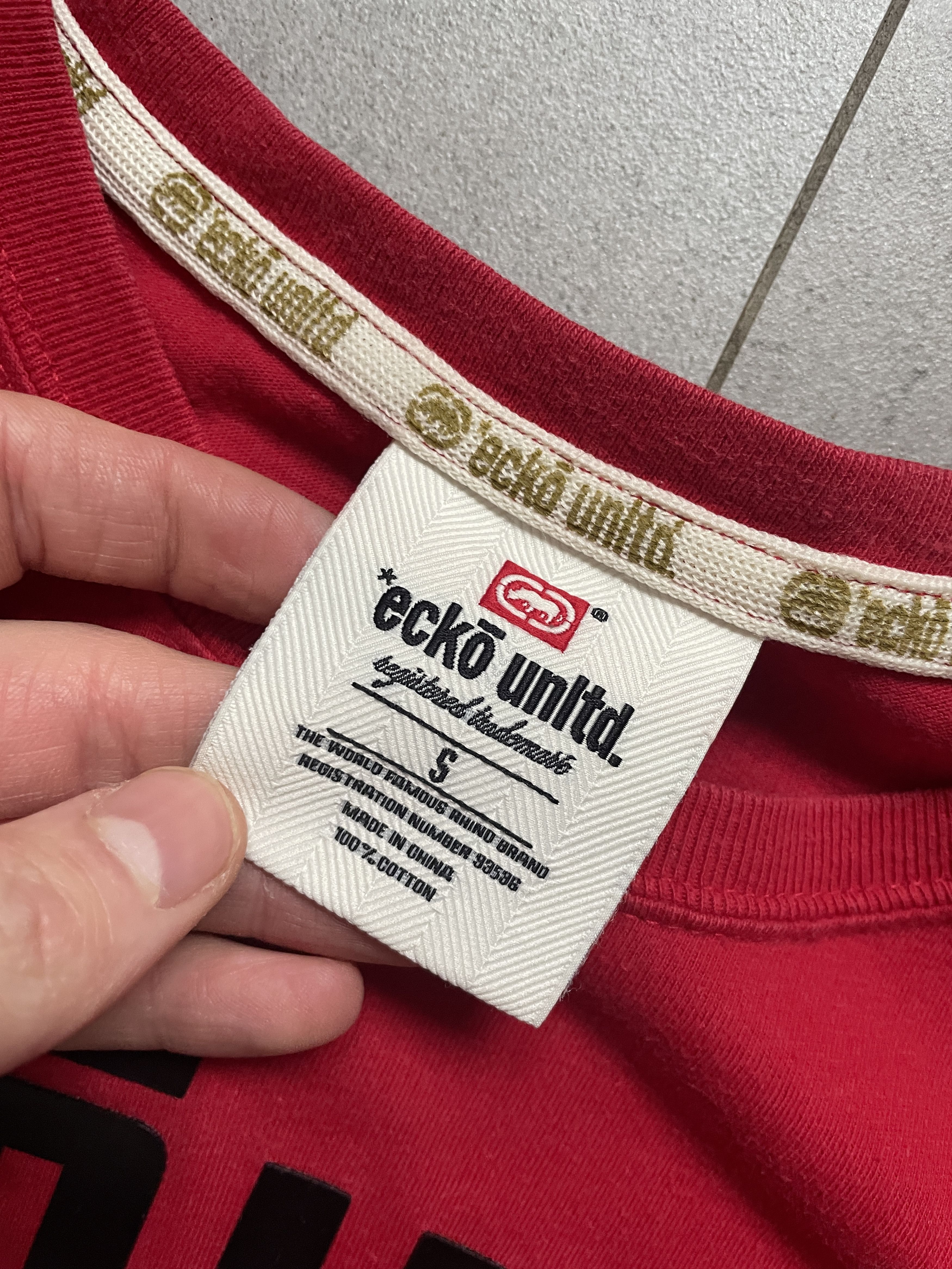 Ecko Unltd. Y2K ECKO UNLTMD UNLIMITED RED LOGO TSHIRT Size US S / EU 44-46 / 1 - 5 Thumbnail