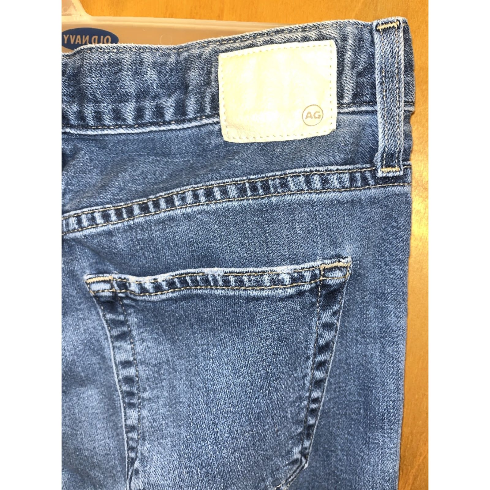 Denime VINTAGE AG Adriano Goldschmied Jeans The Ex Boyfriend Slim Fit Denim 25R Blue Womens Jeans Slimming 25R Mens? Size 42" / US 20 - 8 Thumbnail