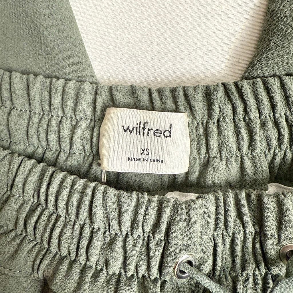 Aritzia Women's Wilfred Jogger Buffon Pants Size XS Green Crepe Size 25" / US 0 / IT 36 - 7 Thumbnail
