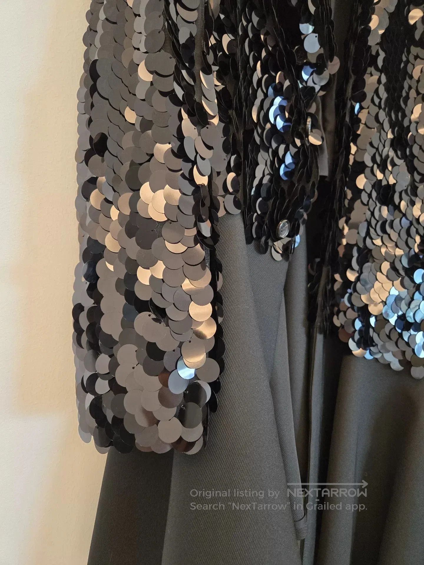 Comme des Garcons COMME des GARÇONS Black Sequin Formal Coat. Size S / US 4 / IT 40 - 8 Thumbnail