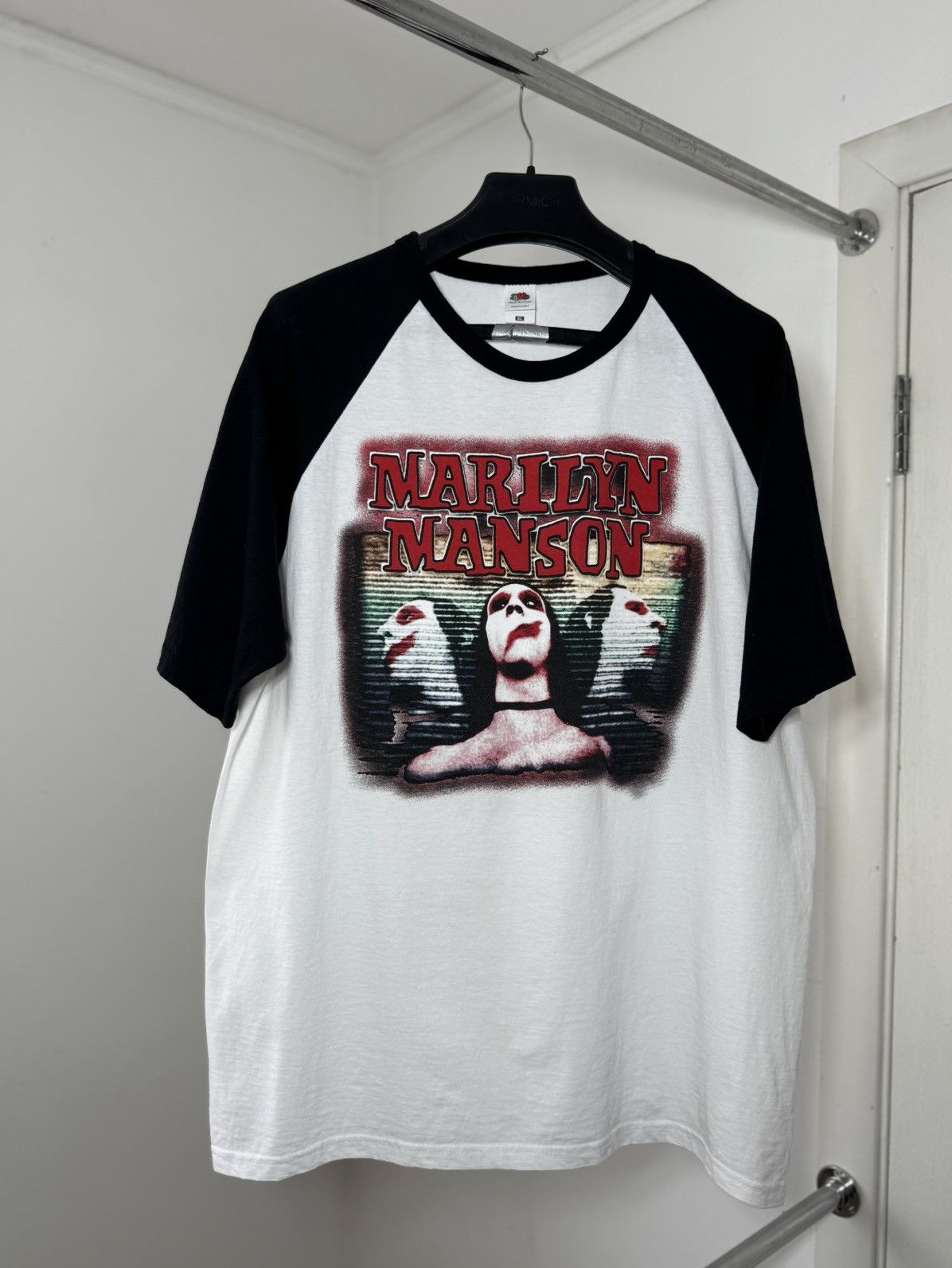 Marilyn Manson Vintage Marilyn Manson Sweat Dreams Printed Band Tee Size US XL / EU 56 / 4 - 1 Thumbnail