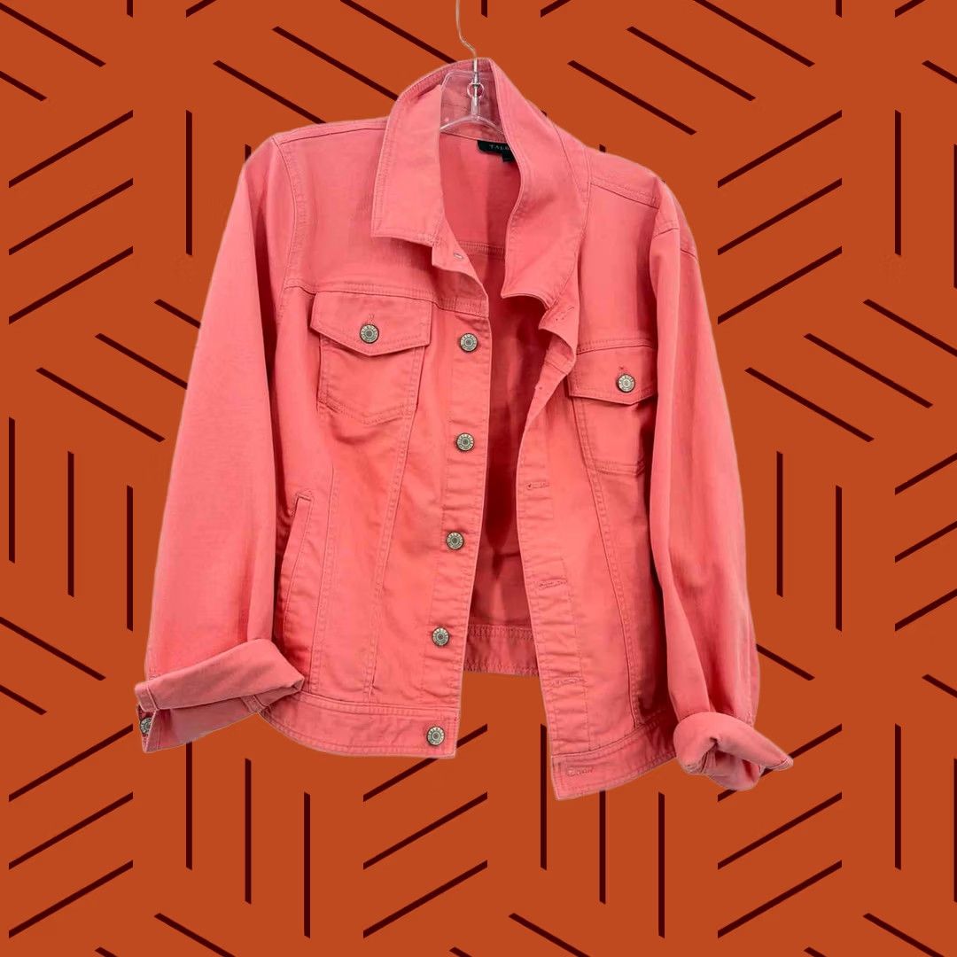 Talbots Pre-Owned Talbots Pink Size XL Jean Jacket Size 40" / US 18 - 1 Thumbnail