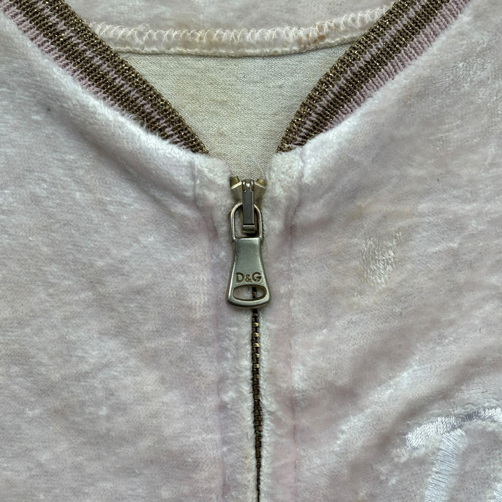 Dolce & Gabbana Dolce Gabbana Vintage Velour Full Zip top Size XS / US 0-2 / IT 36-38 - 3 Thumbnail
