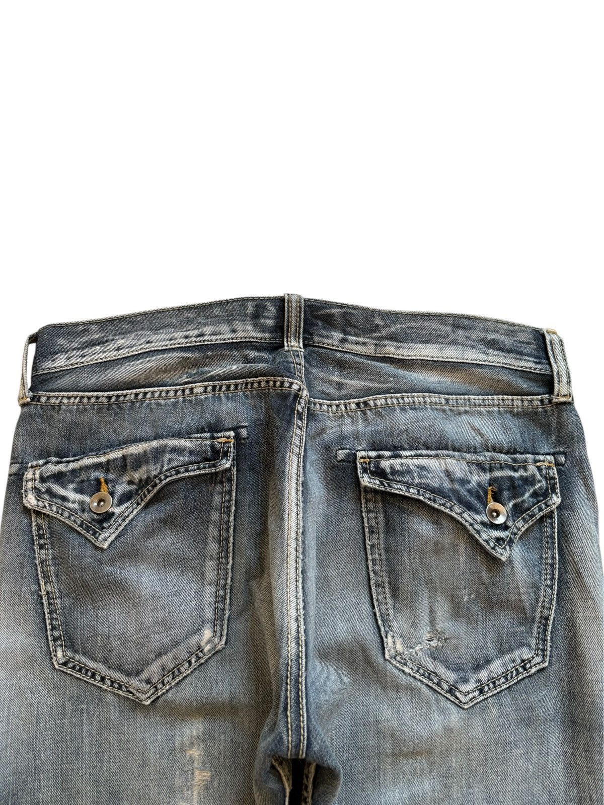 Japanese Brand Vintage Japanese Brand Tactical Distressed Loose Jeans Size US 34 / EU 50 - 8 Thumbnail